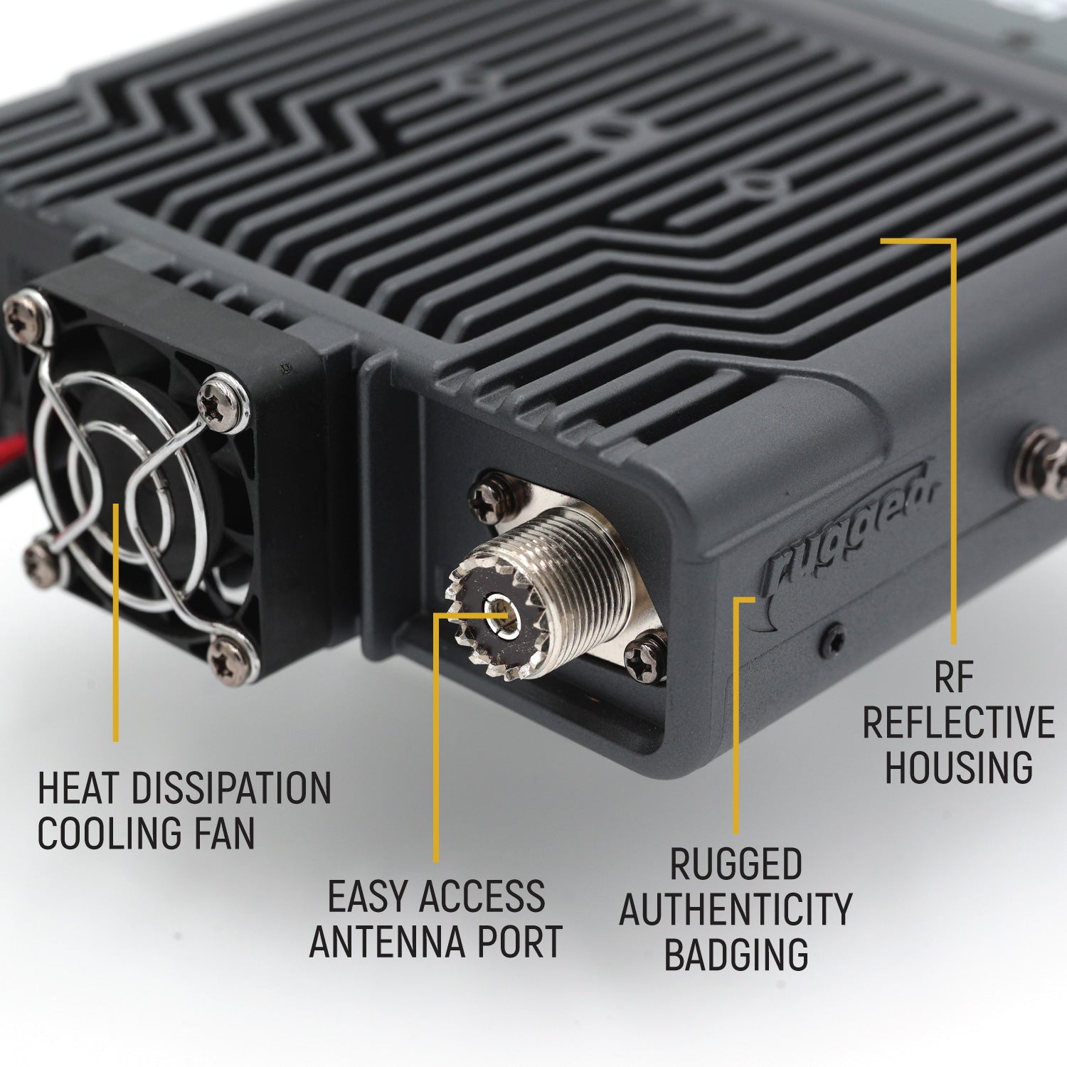 Radio Kit Plus - Rambler G4 High Power GMRS Mobile Radio Kit with External Speaker