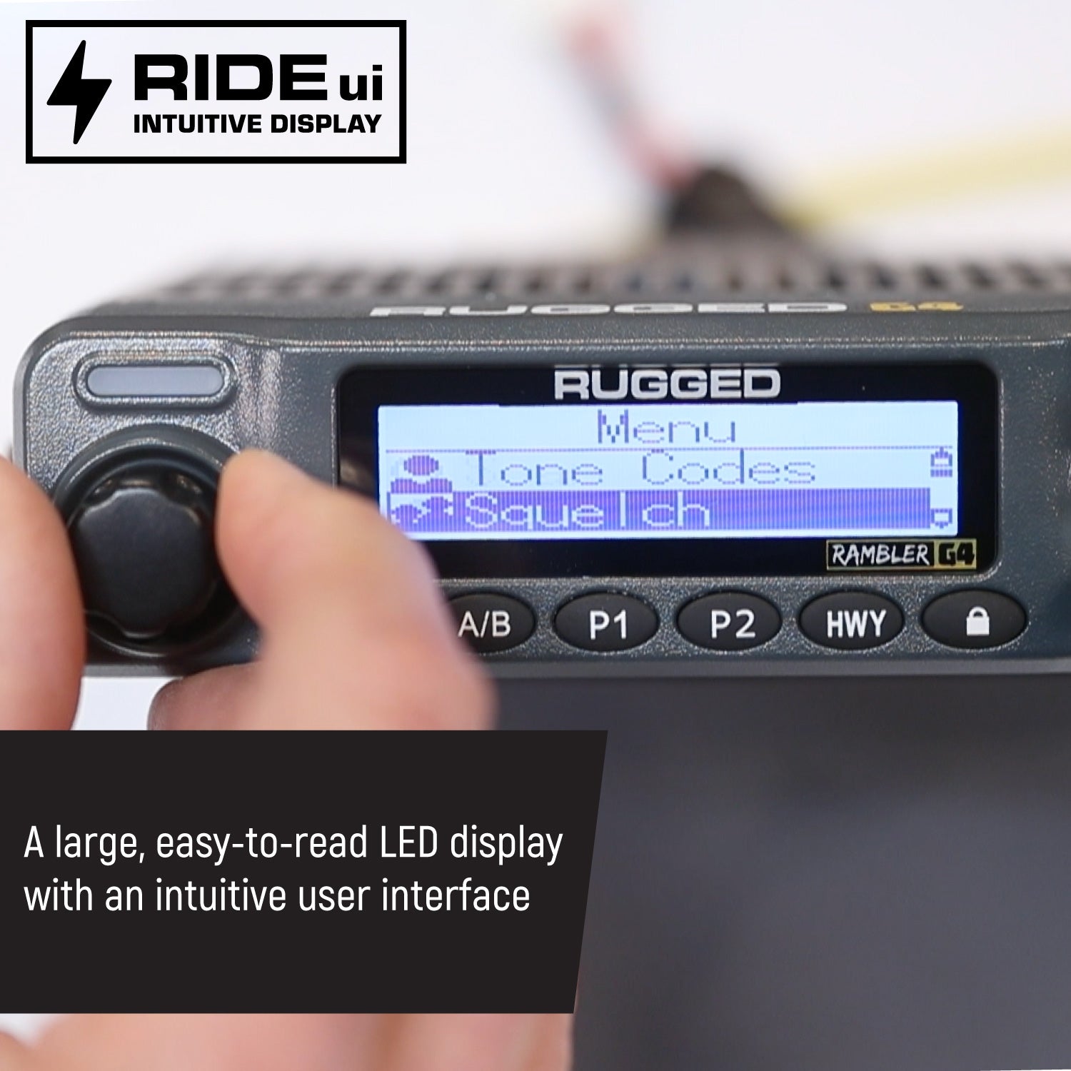 Radio Kit Plus - Rambler G4 High Power GMRS Mobile Radio Kit with External Speaker