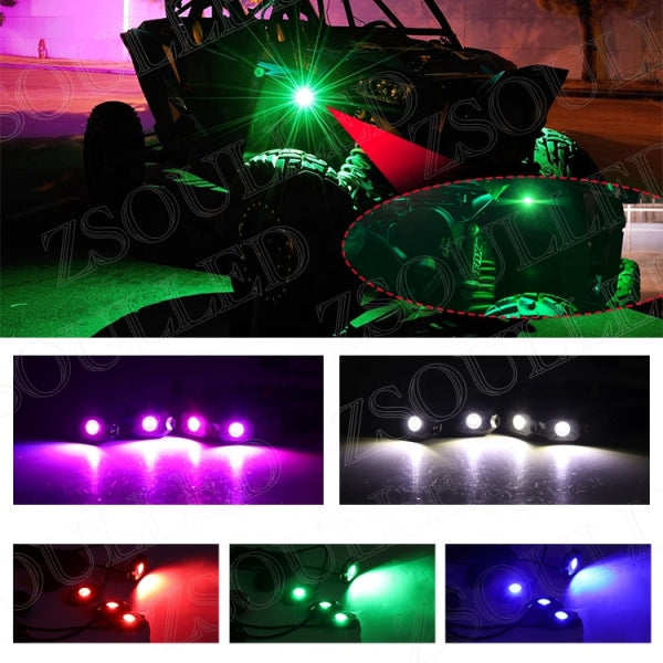 RGBW LED Rock Light Kit