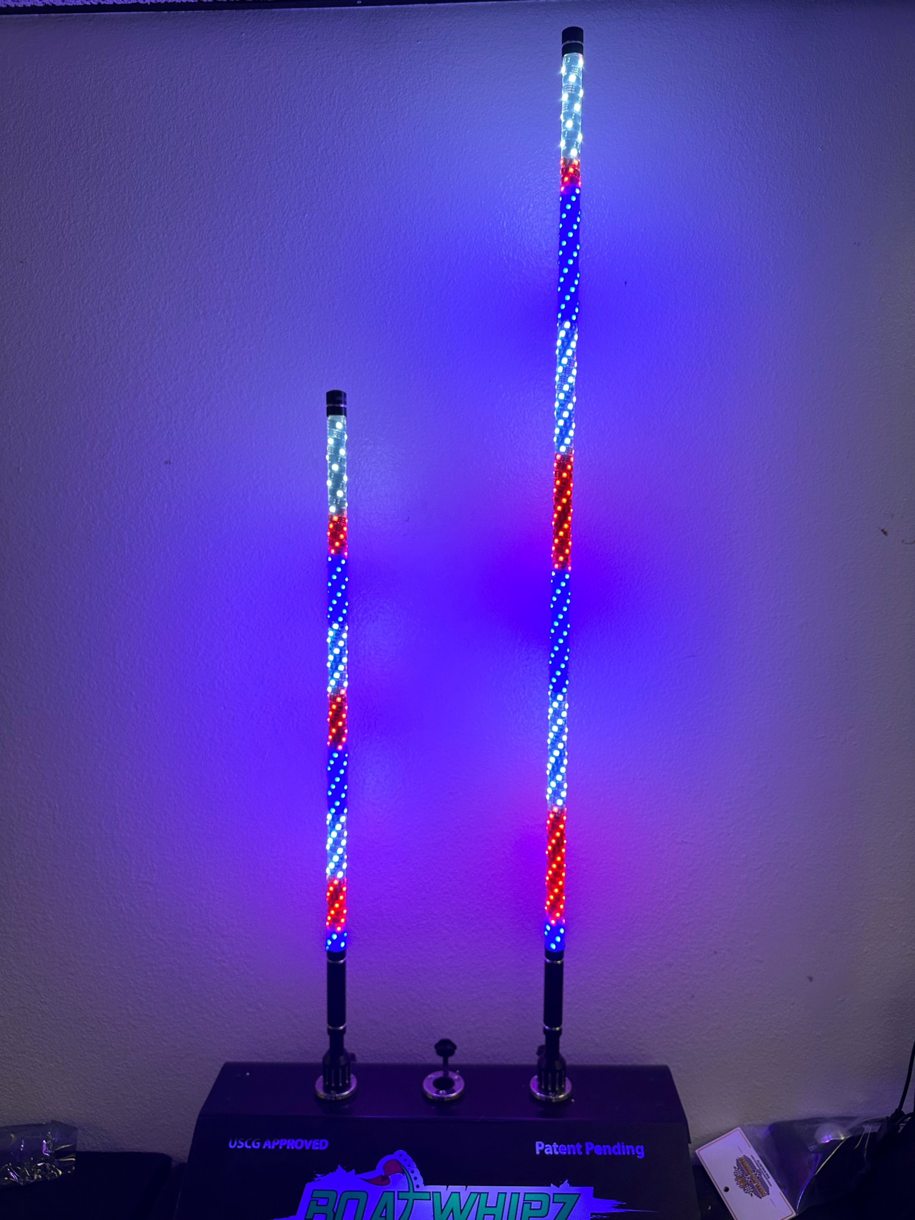 4' Spiral Wound LED Whip (Bluetooth)