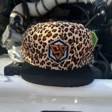 SD Logo - Leopard Print Snapback Hat V2