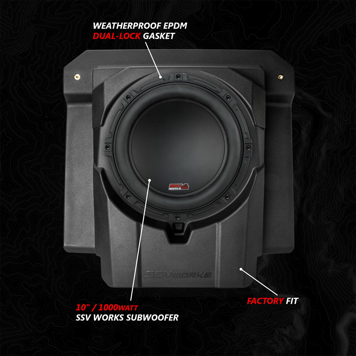 ssv works  1000watt subwoofer for canam maverick r