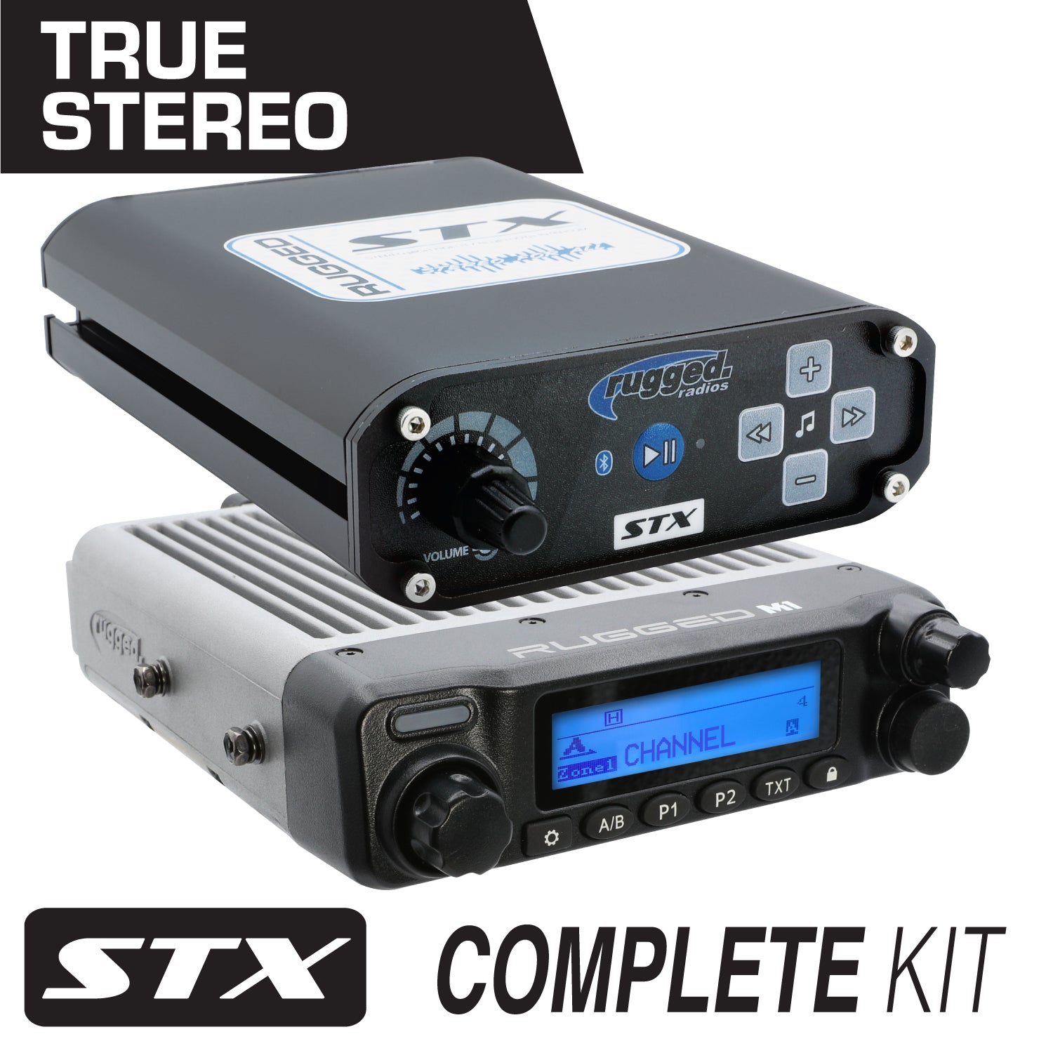 STX STEREO Complete Master Communication Kit with Intercom and 2-Way Radio