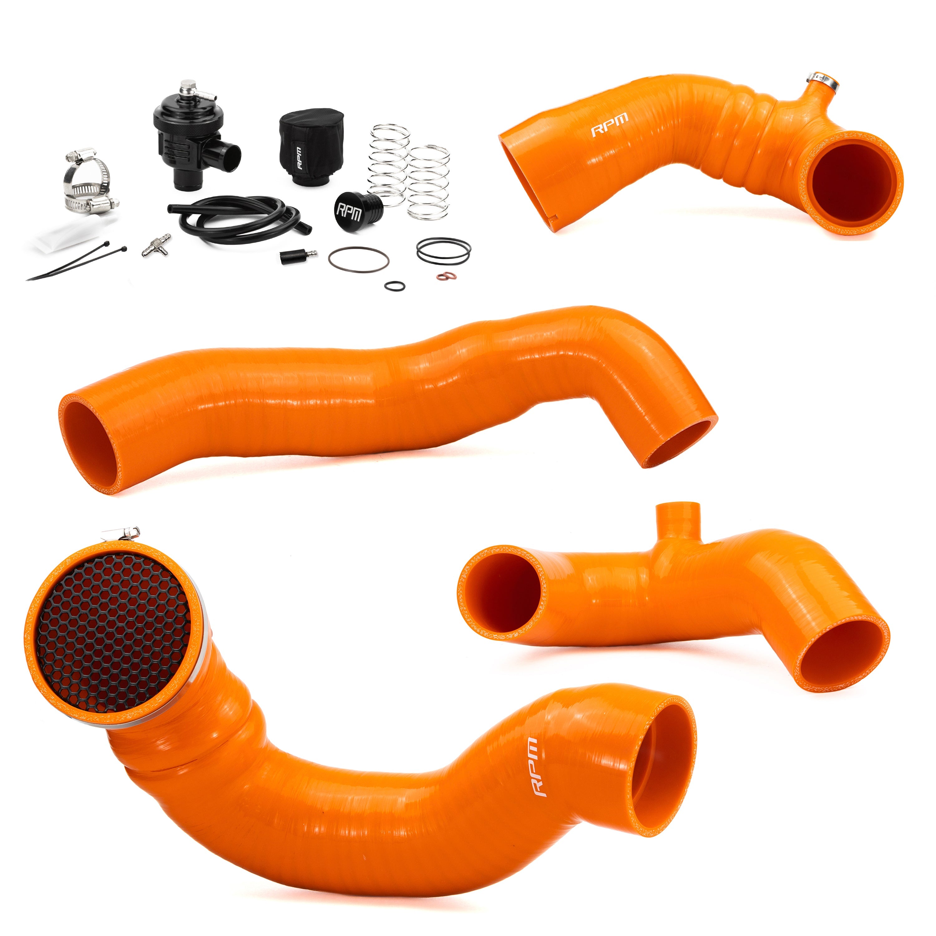 RPM SxS Maverick R Complete Silicone Upgrade Kit - Intake + Charge Tubes & BOV
