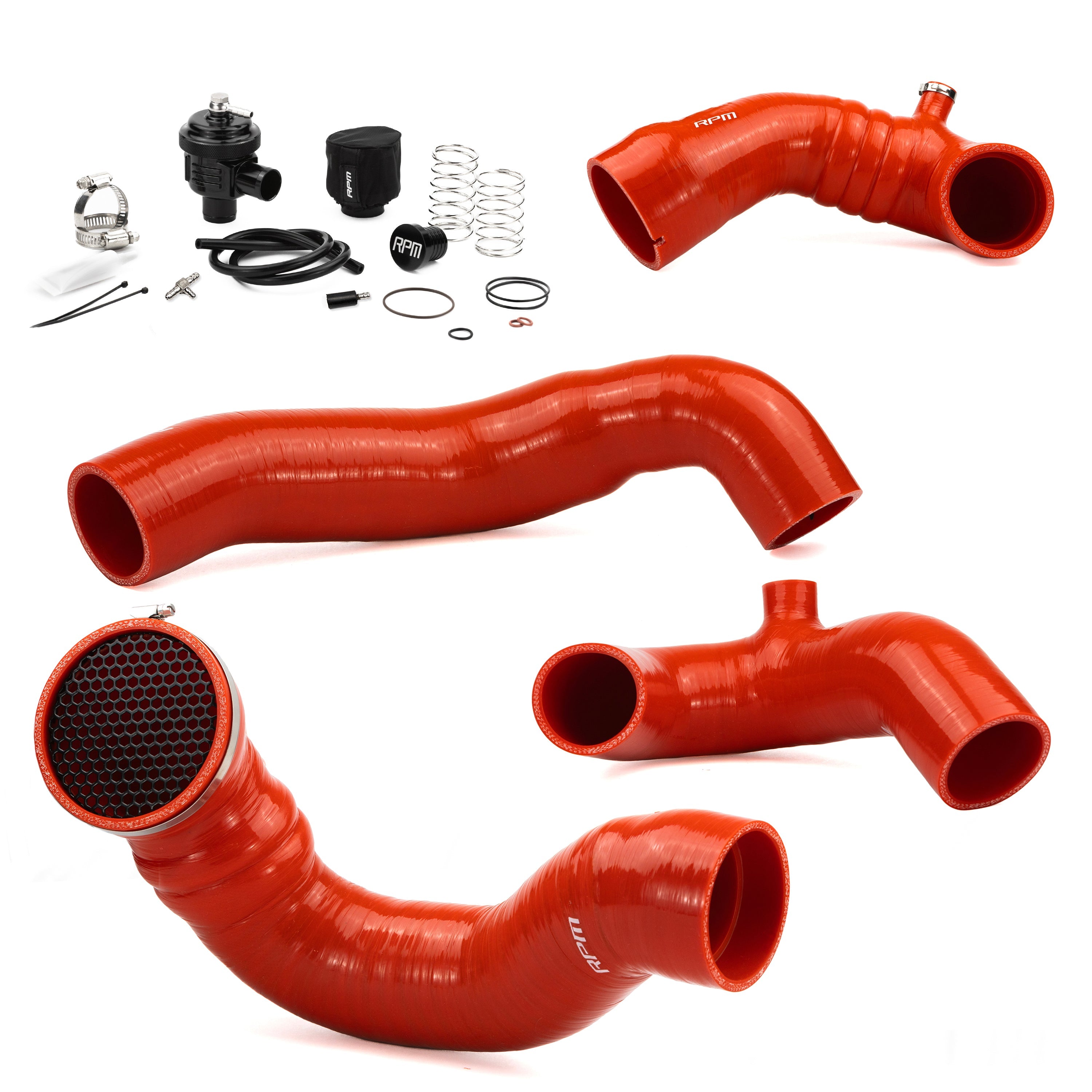 RPM SxS Maverick R Complete Silicone Upgrade Kit - Intake + Charge Tubes & BOV
