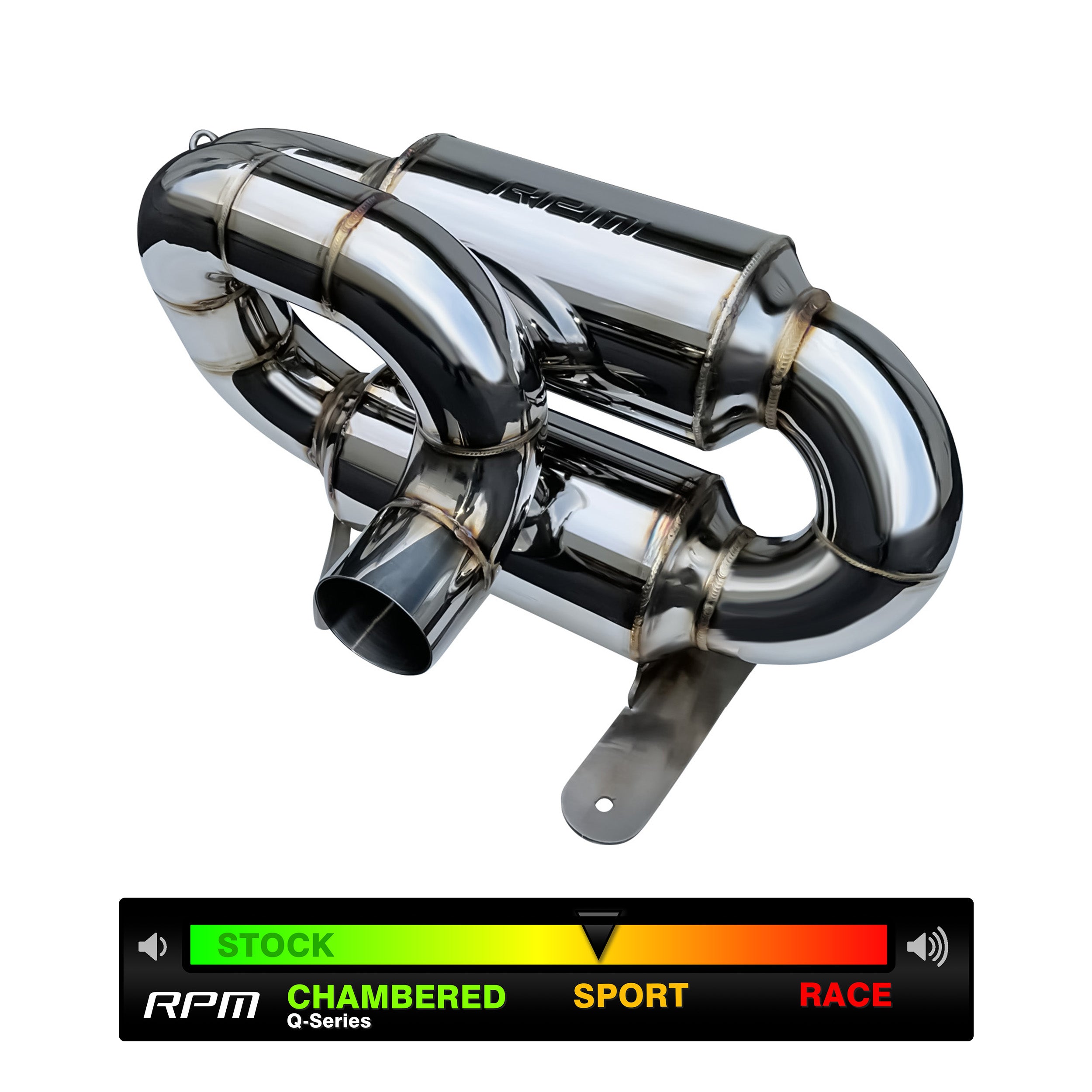 RPM SxS Can-Am Maverick R 3" Sport Muffler - Slip On Sport Exhaust