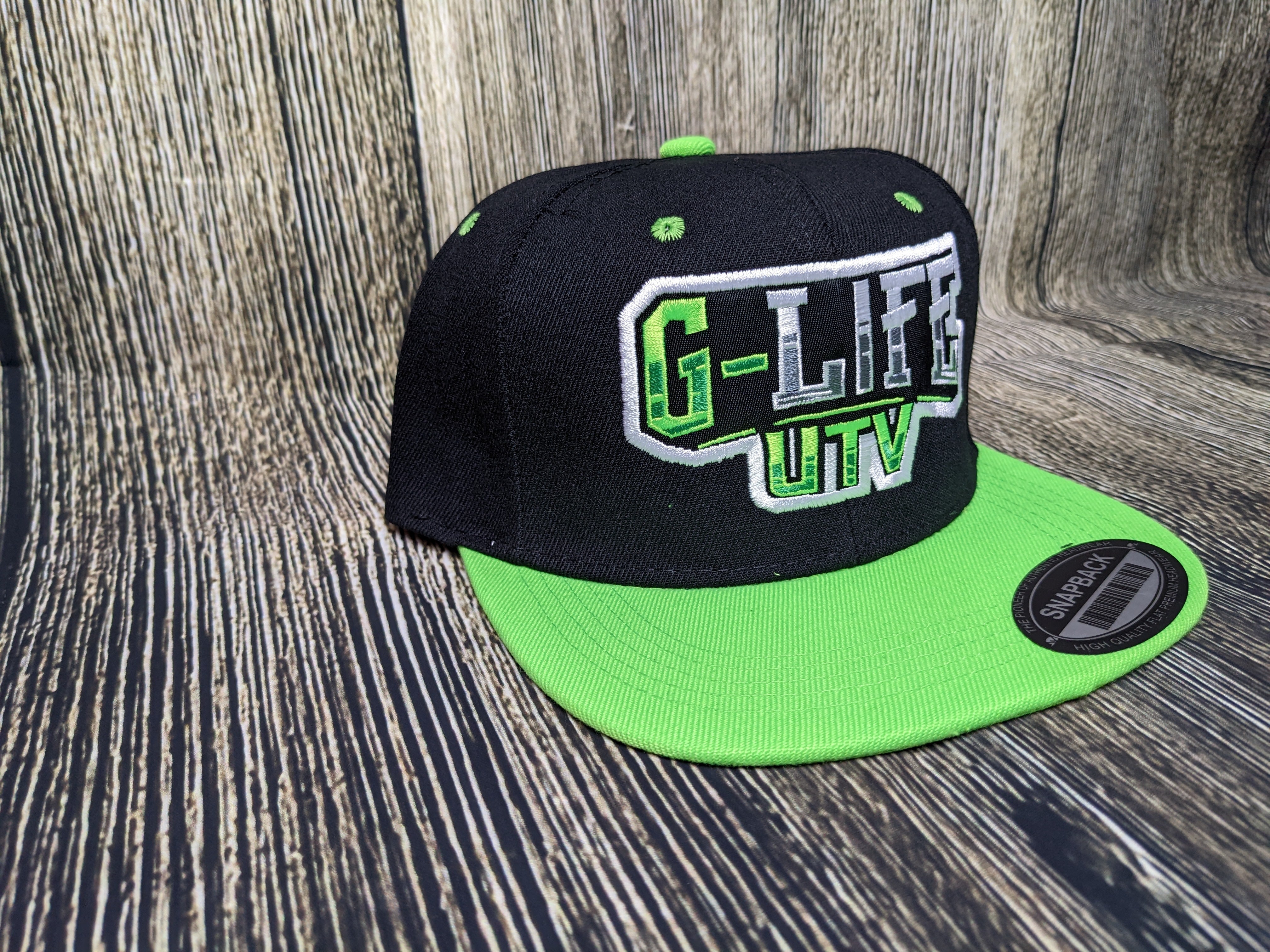 G Life UTV - Black/Green Snapback Hat