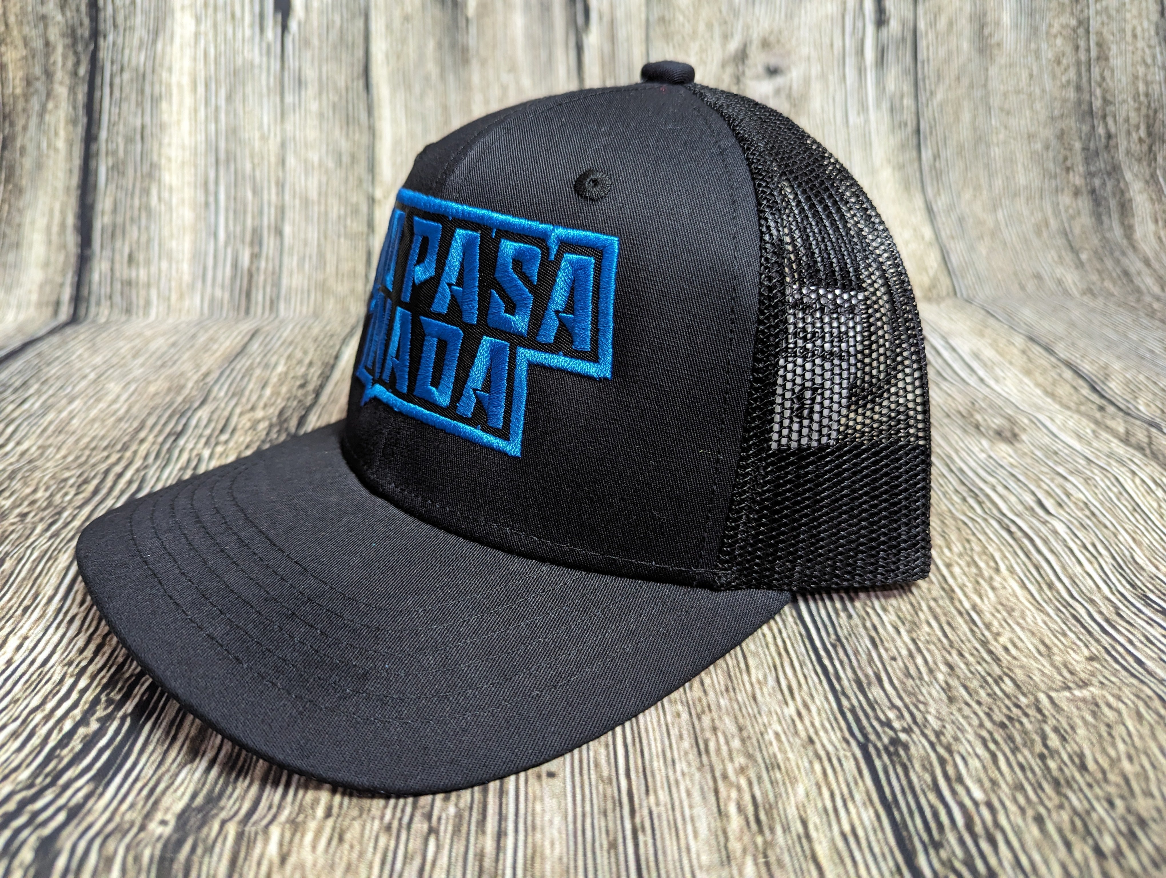 No Pasa Nada Blue - Snapback Mesh Hat - Curved Bill