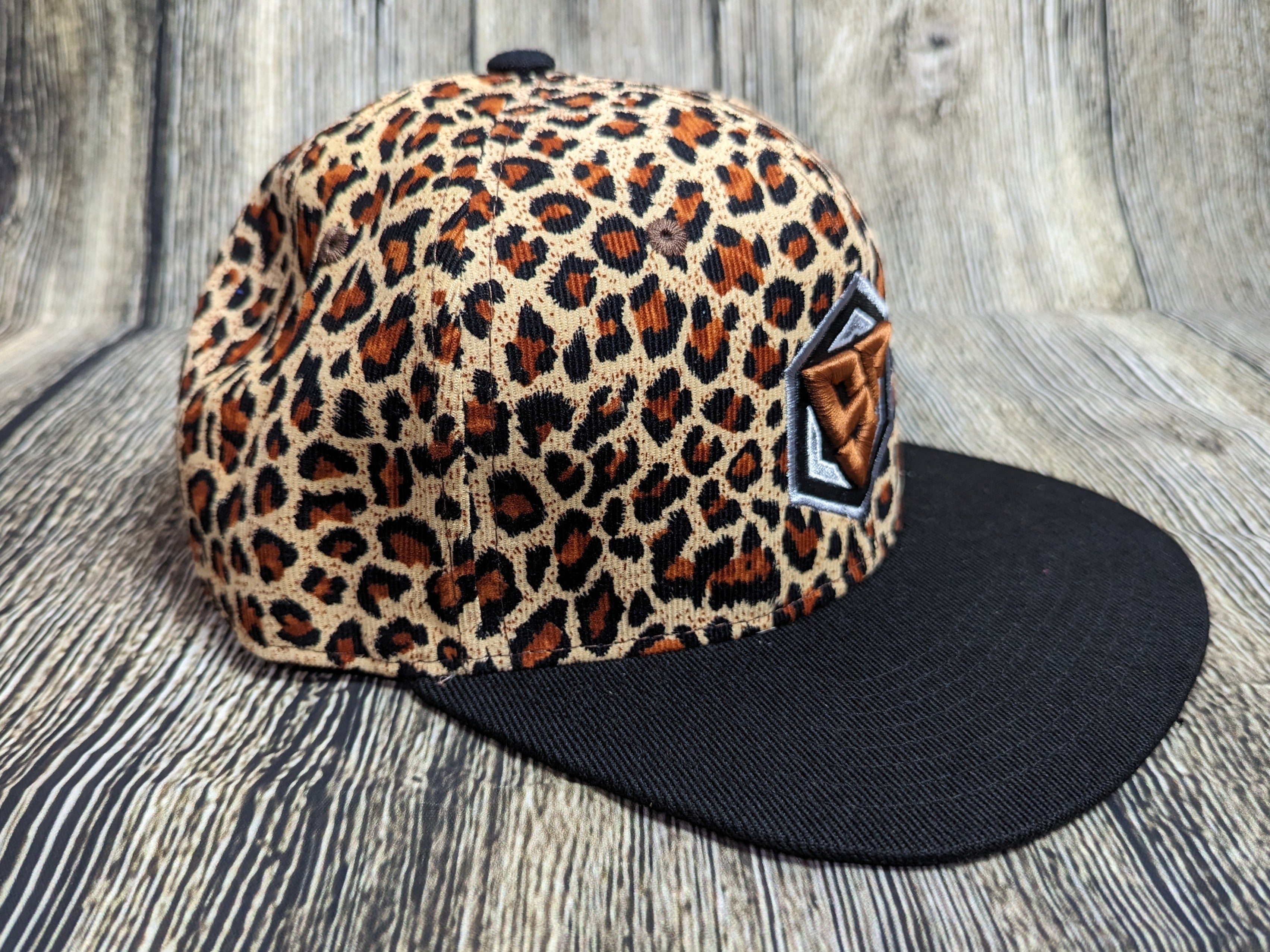 SD Logo - Leopard Print Snapback Hat V2