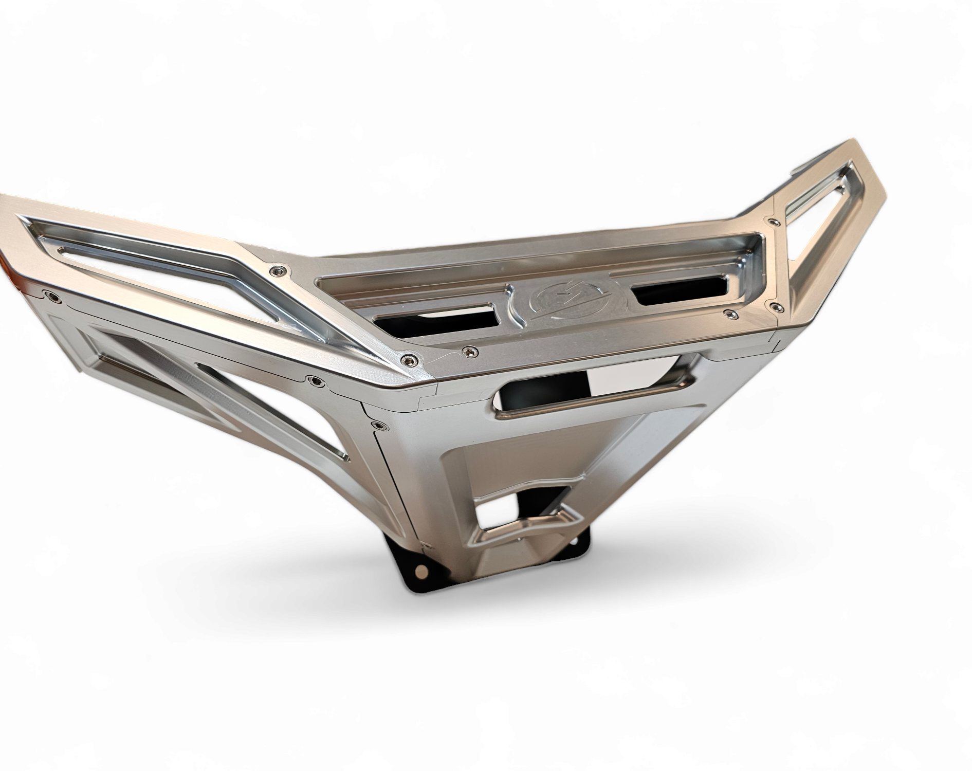 2022+ Polaris RZR Pro R/ Turbo R Machined Billet Front Winch Bumper (Clear Hard Anodize)