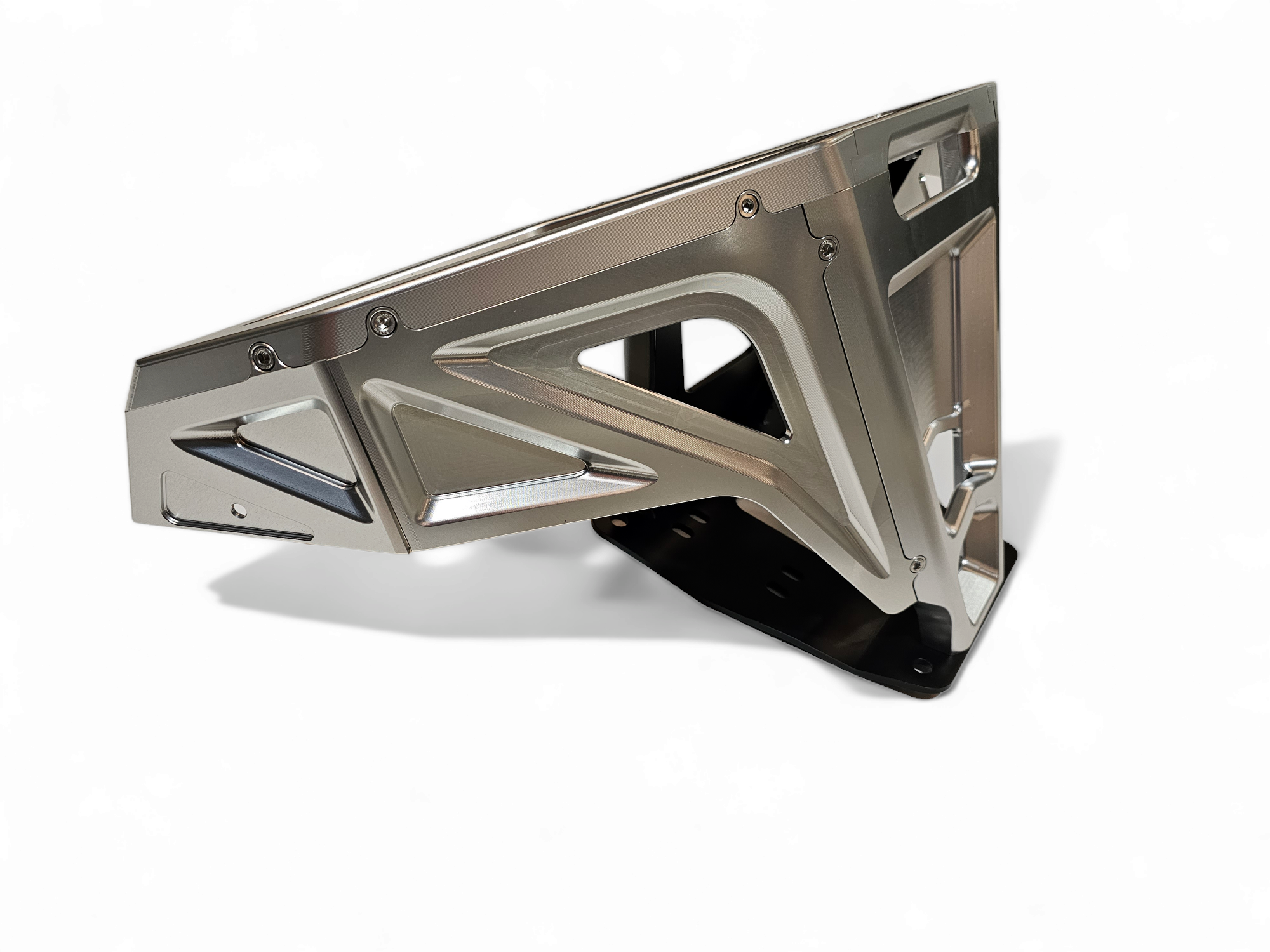 2022+ Polaris RZR Pro R/ Turbo R Machined Billet Front Winch Bumper (Clear Hard Anodize)