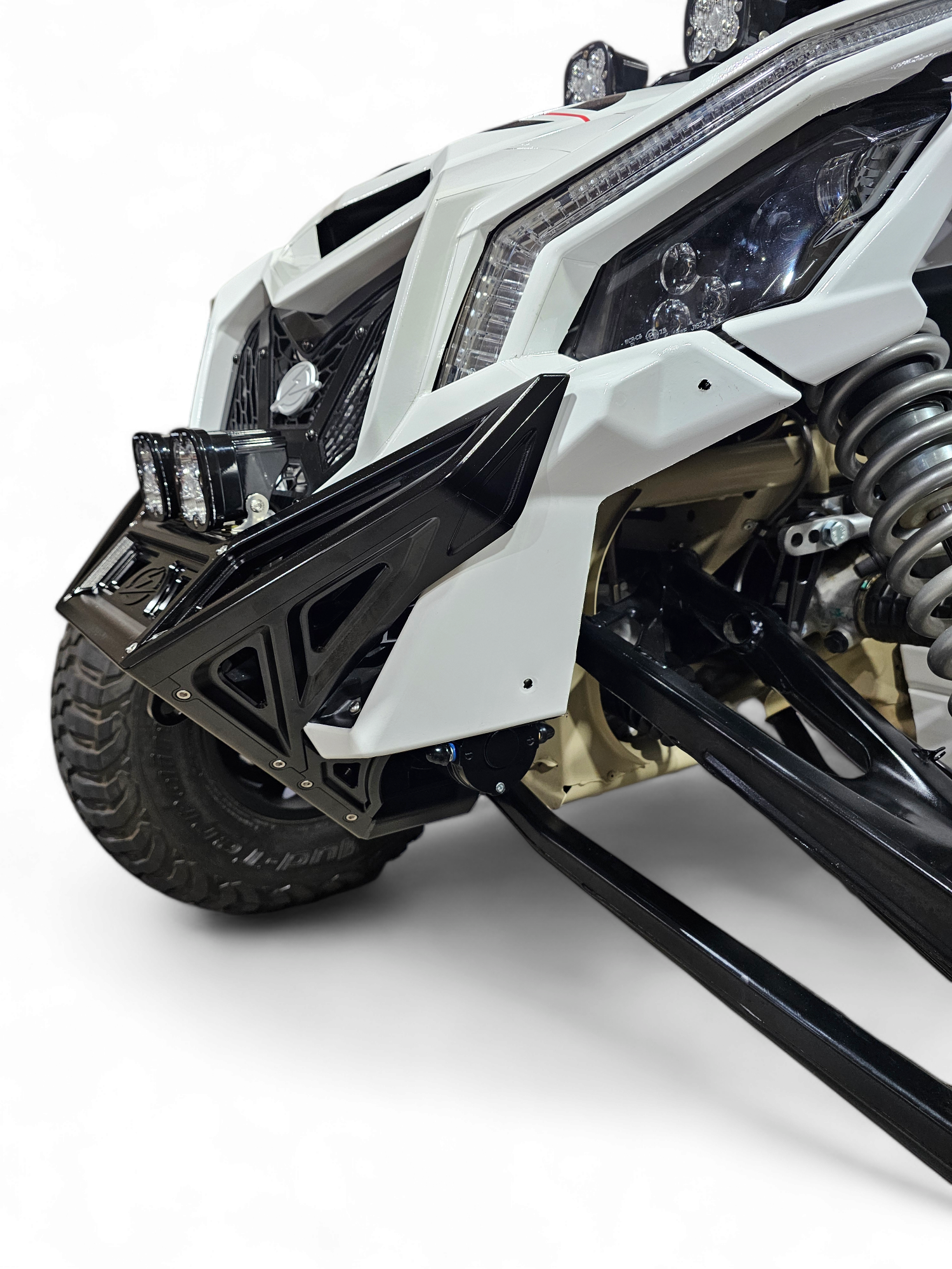 2017 to Current Can-Am X3 Maverick Machined Billet Front Winch Bumper (Black Anodize)