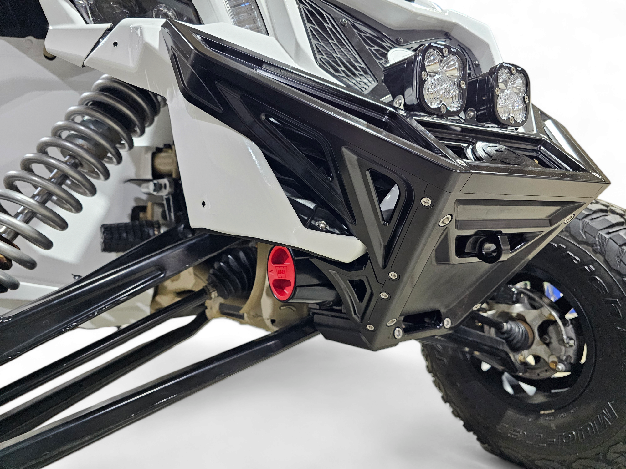 2017 to Current Can-Am X3 Maverick Machined Billet Front Winch Bumper (Black Anodize)