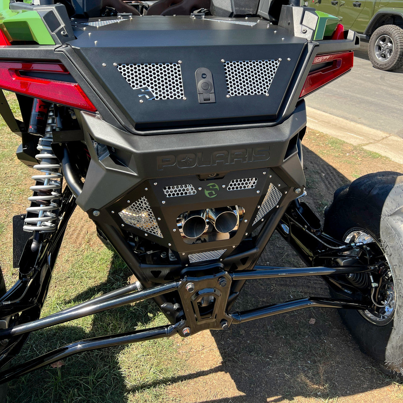 SDR Polaris Pro R Rear Exhaust Cover