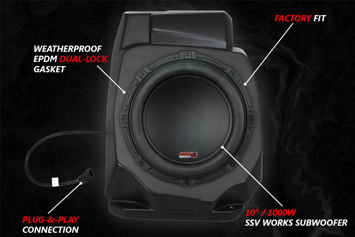 2020-2024 Polaris RZR Pro A-Spec SSV 3-Speaker Plug-&-Play System for Ride Command