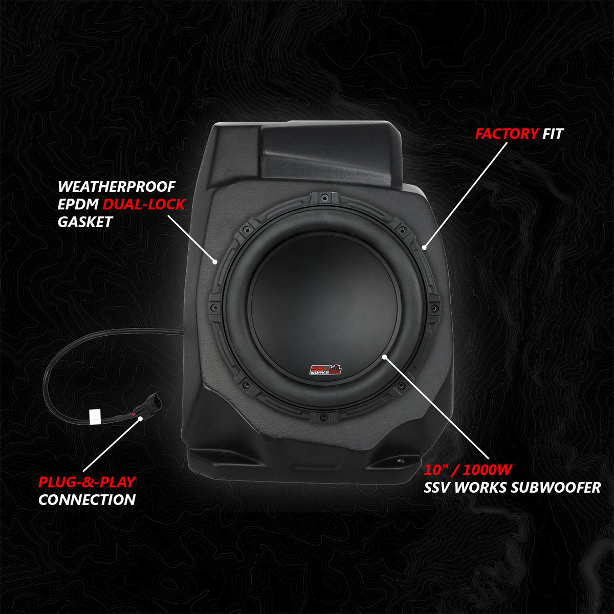 2020-2024 Polaris® RZR PRO Series Phase-4 A-Spec 5-Speaker 800watt System for Ride Command