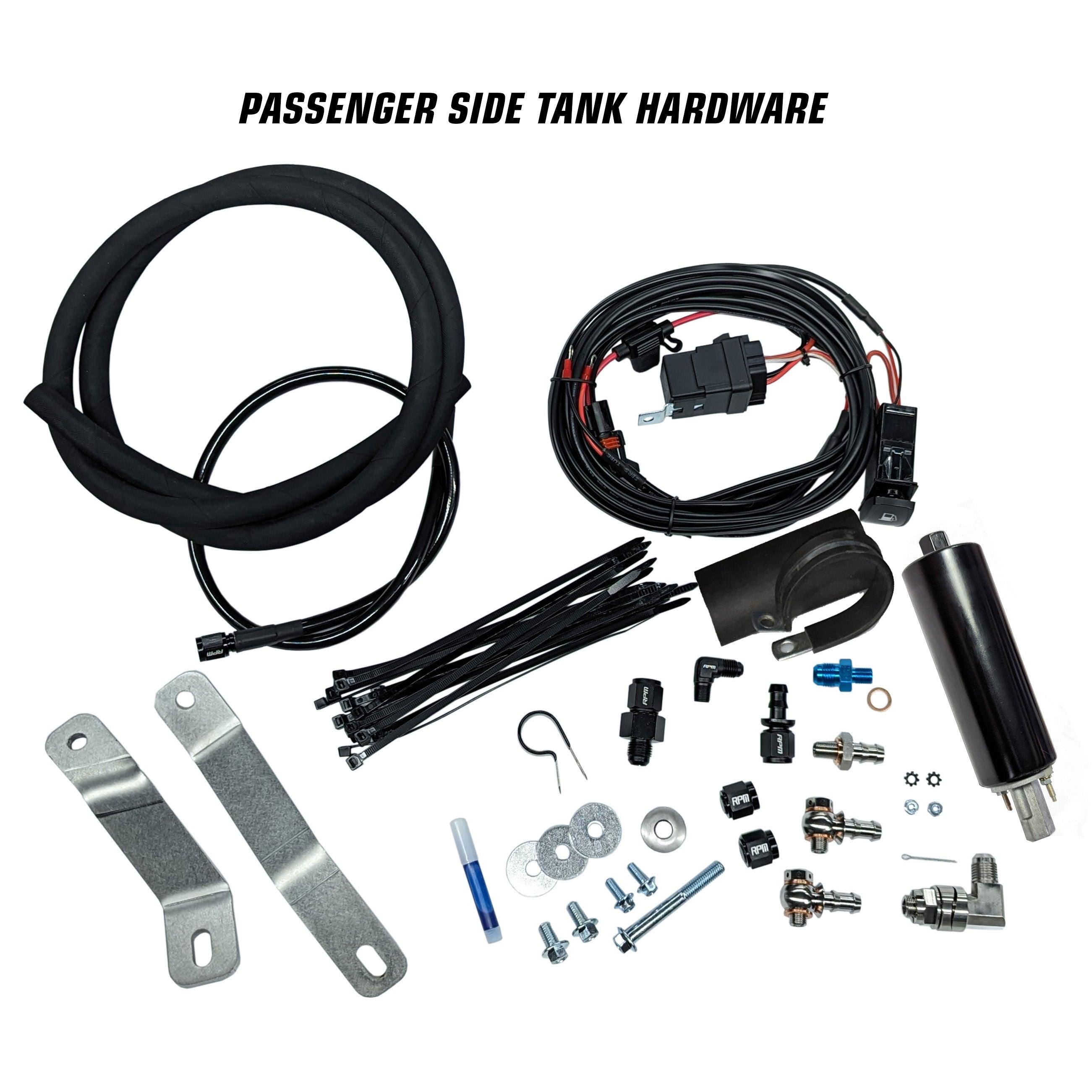 RZR Auxiliary Fuel Tank - 4 Seat XPT / XP1000 / Turbo S 4.5G Auxiliary Fuel Gas Tank Kit - RPM SXS