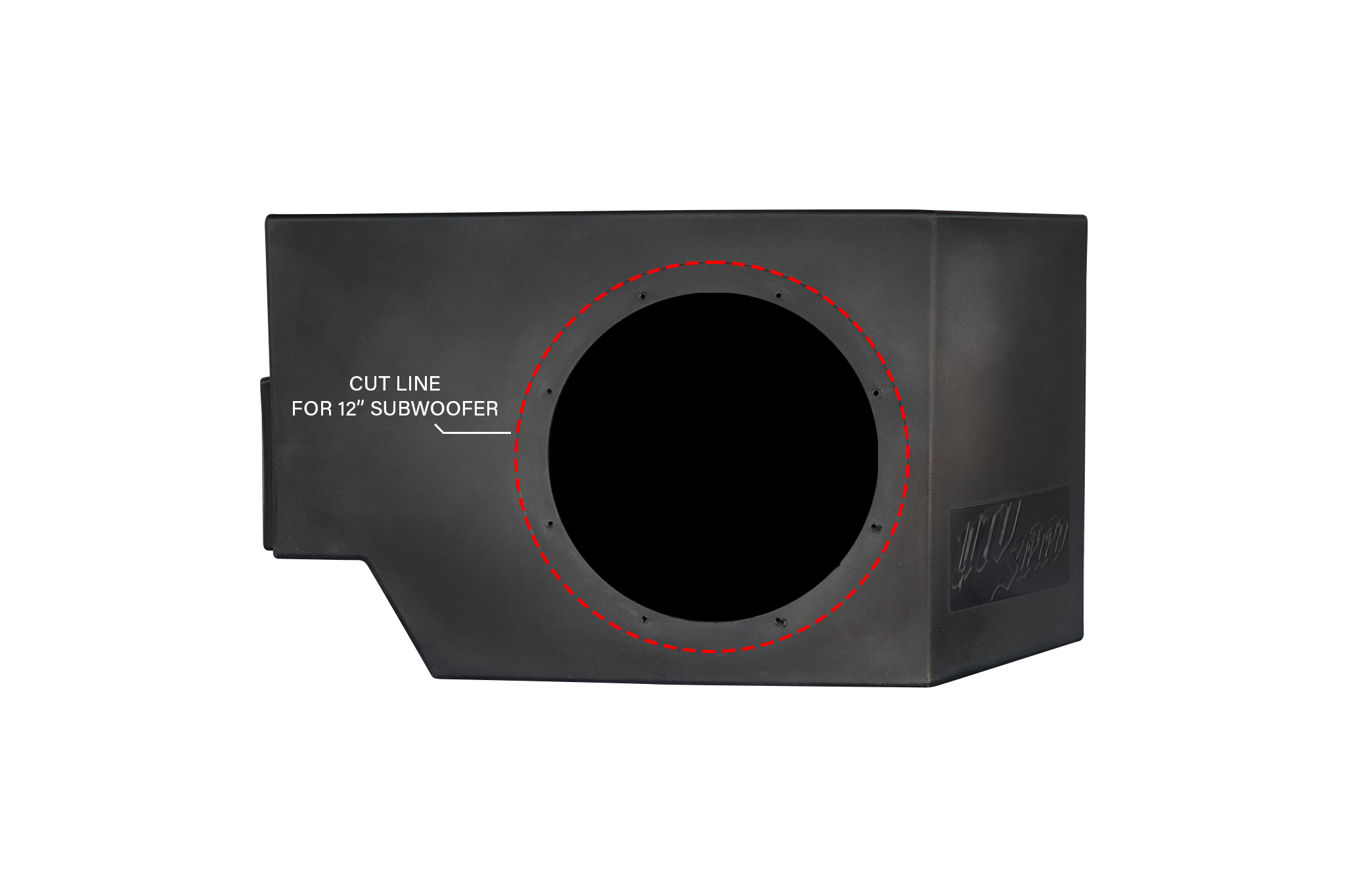 Can-Am® Defender 1000W Single Driver Side 10" Subwoofer Kit | UTVS-DEF-SUB-1000-DRIVER