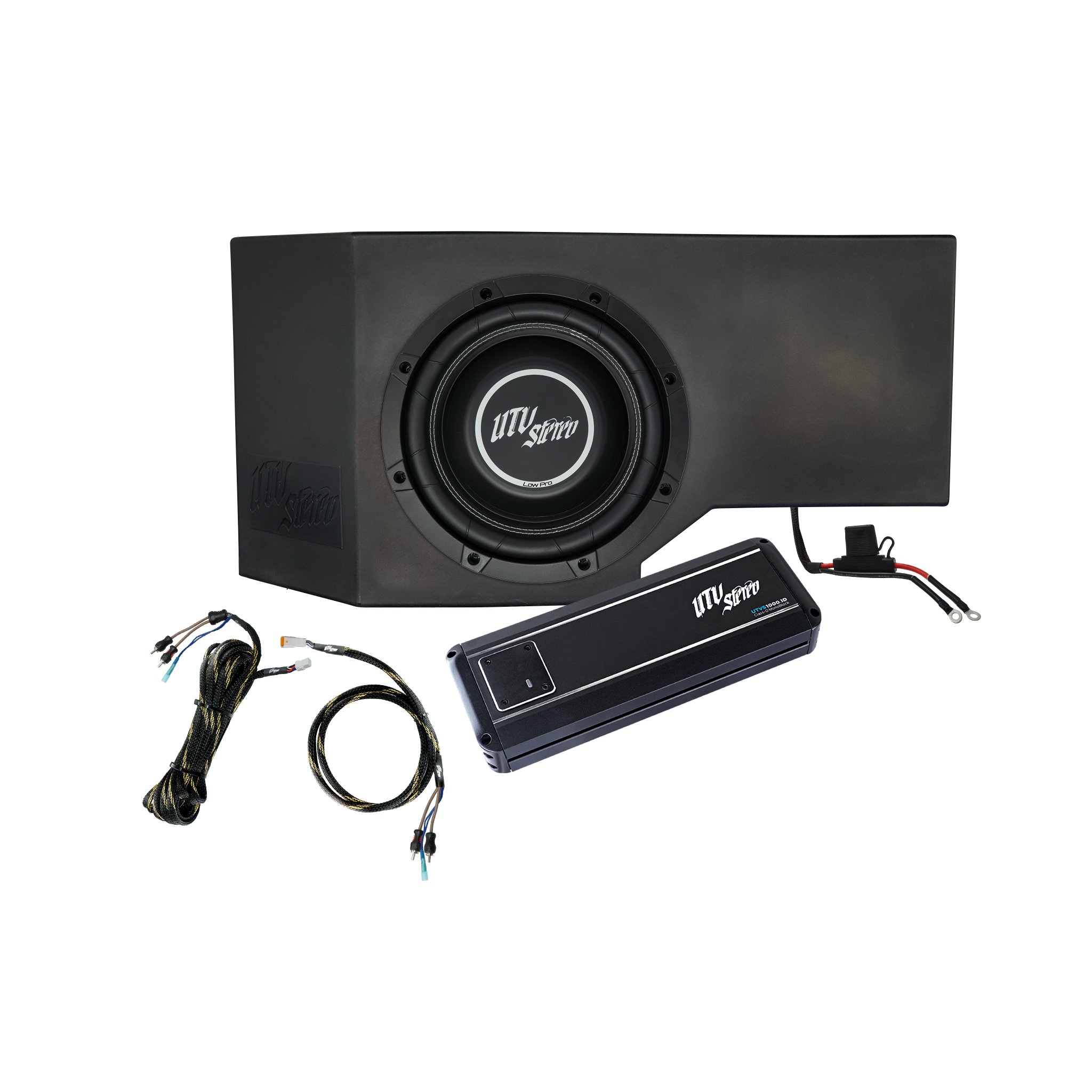 Can-Am® Defender 1000W Single Passenger Side 10" Subwoofer Kit | UTVS-DEF-SUB-1000-PASS