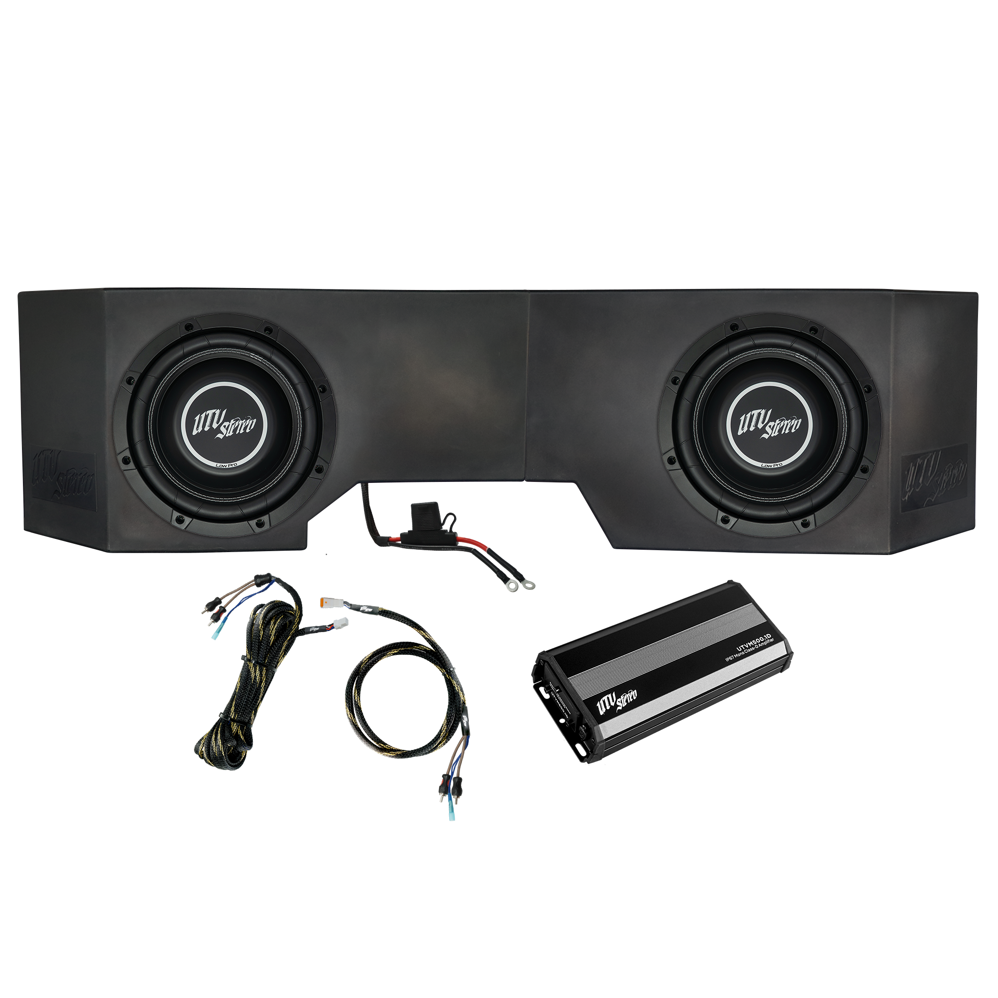 Can-Am® Defender 500W Dual 10" Subwoofer Kit | UTVS-DEF-SUB-500-2