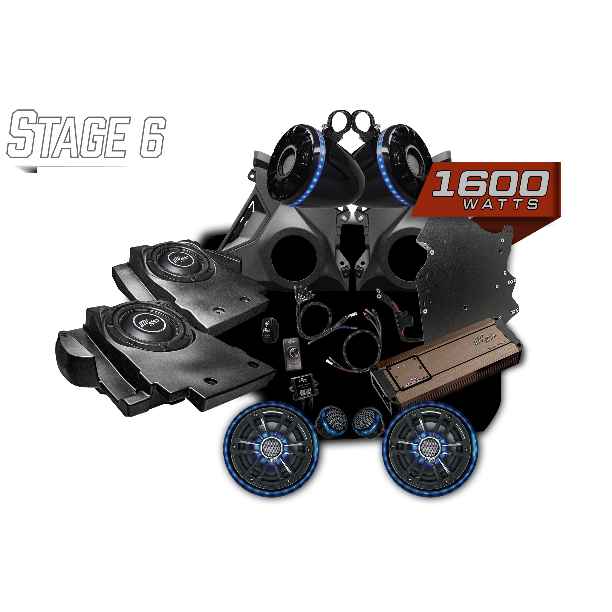 Can-Am® Maverick R Elite Series Stage 6 Stereo Kit | UTVS-R-S6-E