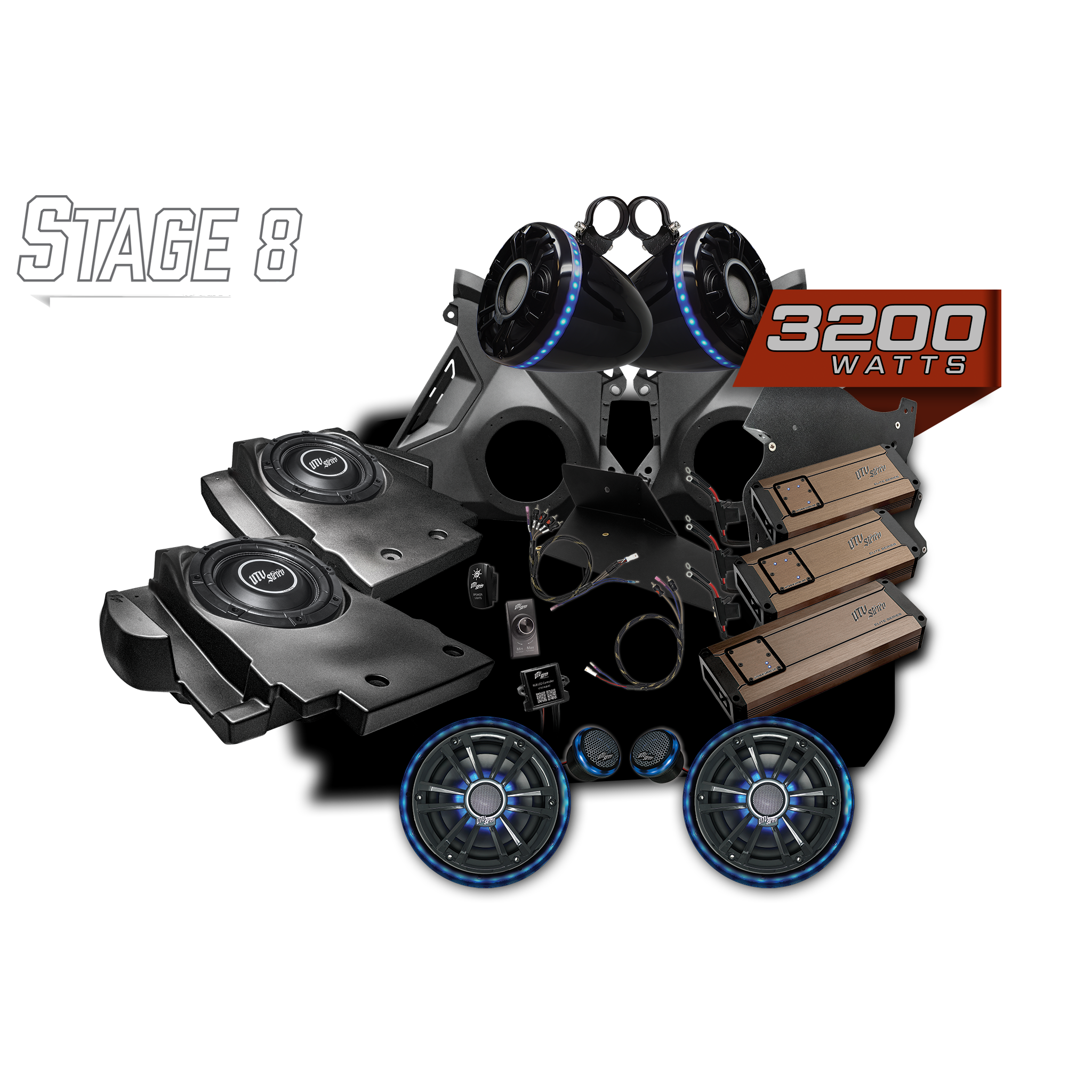 Can-Am® Maverick R Elite Series Stage 8 Stereo Kit | UTVS-R-S8-E