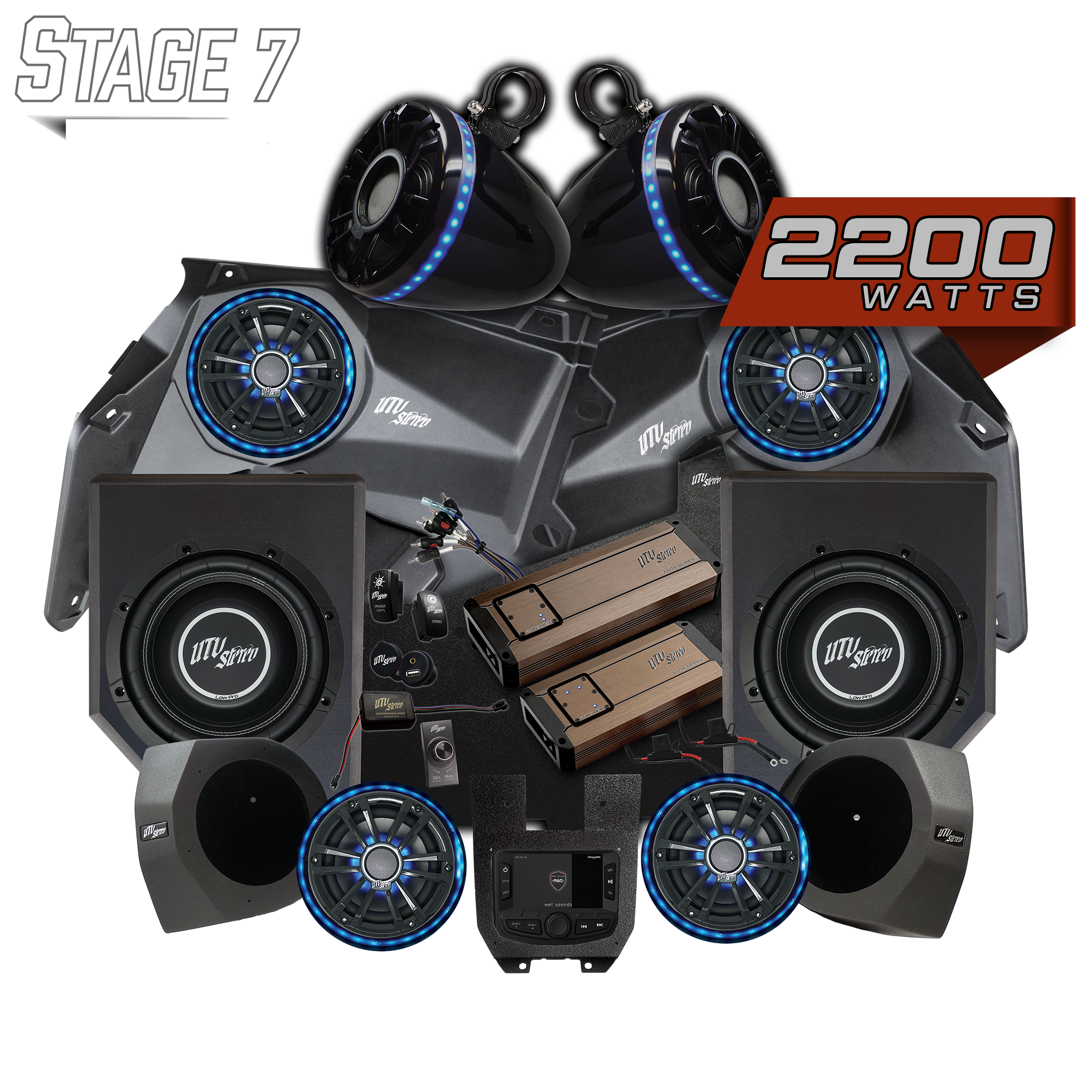 Can-Am® X3 Elite Series Stage 7 Stereo Kit | UTVS-X3-S7-E