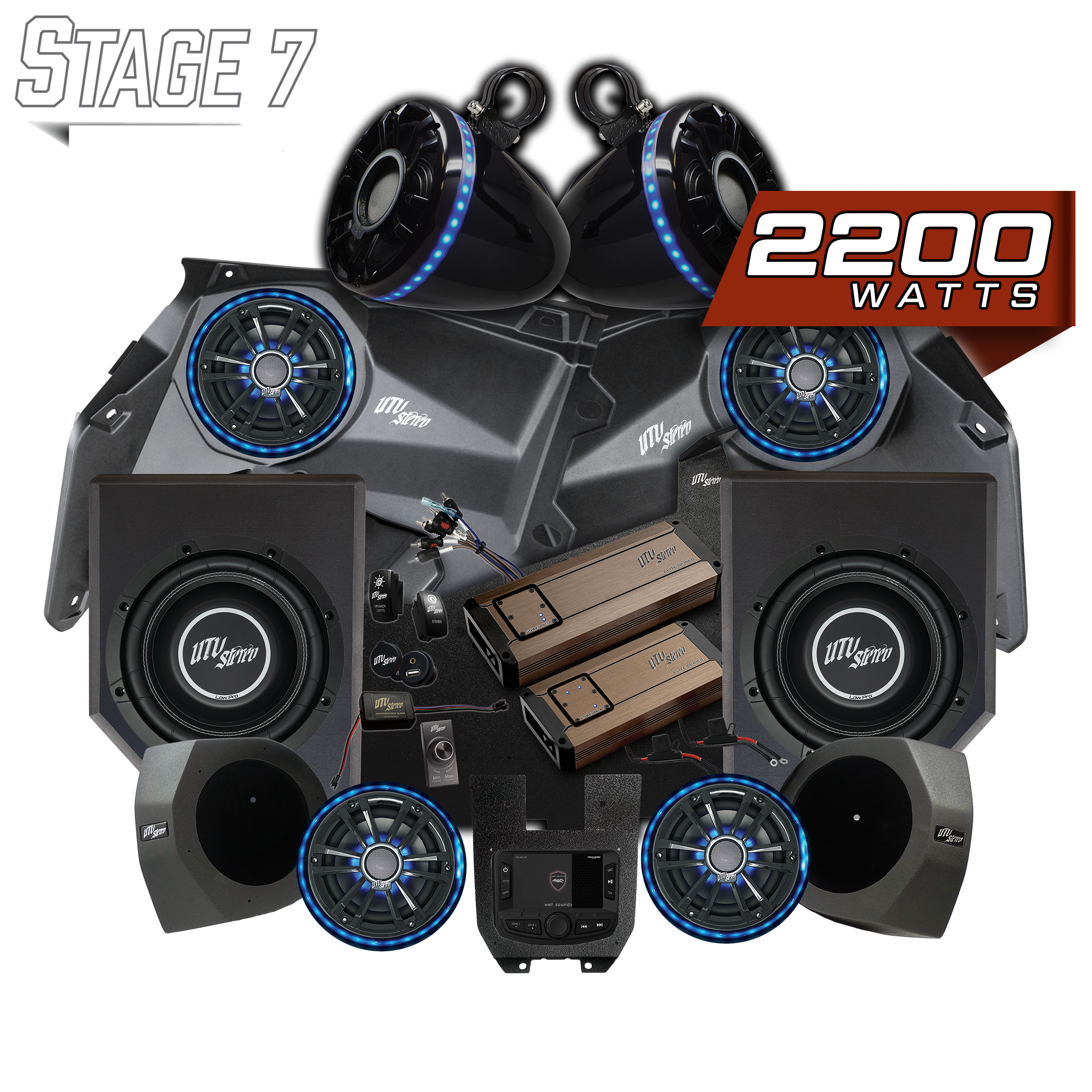 Can-Am® X3 Elite Series Stage 7 Stereo Kit | UTVS-X3-S7-E