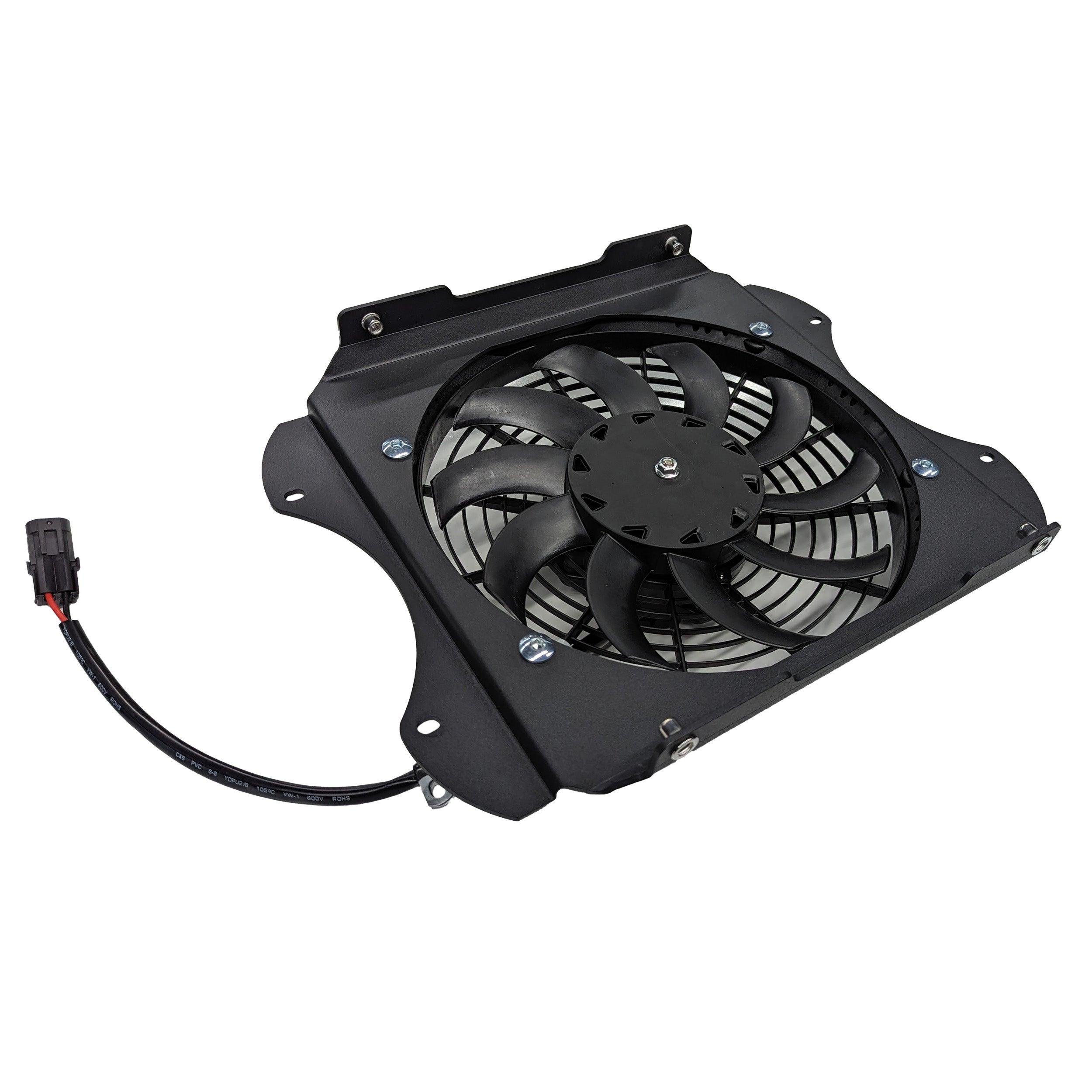 X3 2020-2024 Sealed Intercooler Fan Shroud WITH 10" 10 Blade Brushless Fan Upgrade - RPM SXS