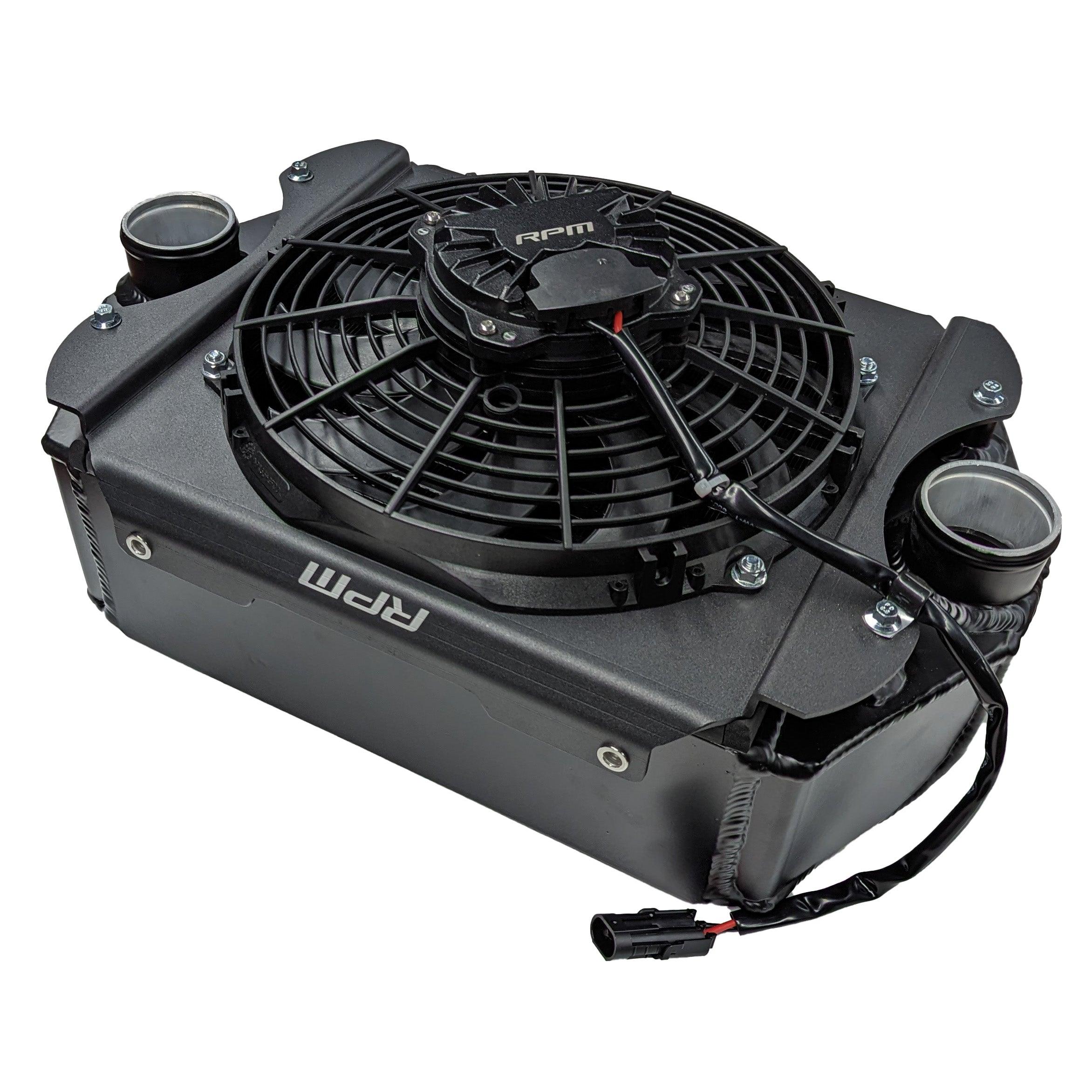 X3 2020-2024 Sealed Intercooler Fan Shroud WITH 10" 10 Blade Brushless Fan Upgrade - RPM SXS