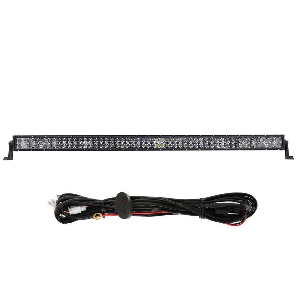 52 inch 5D Series Straight/Curved Combo Beam Double Row LED Light Bar for SUV ATV UTV Trucks Pickup Boat