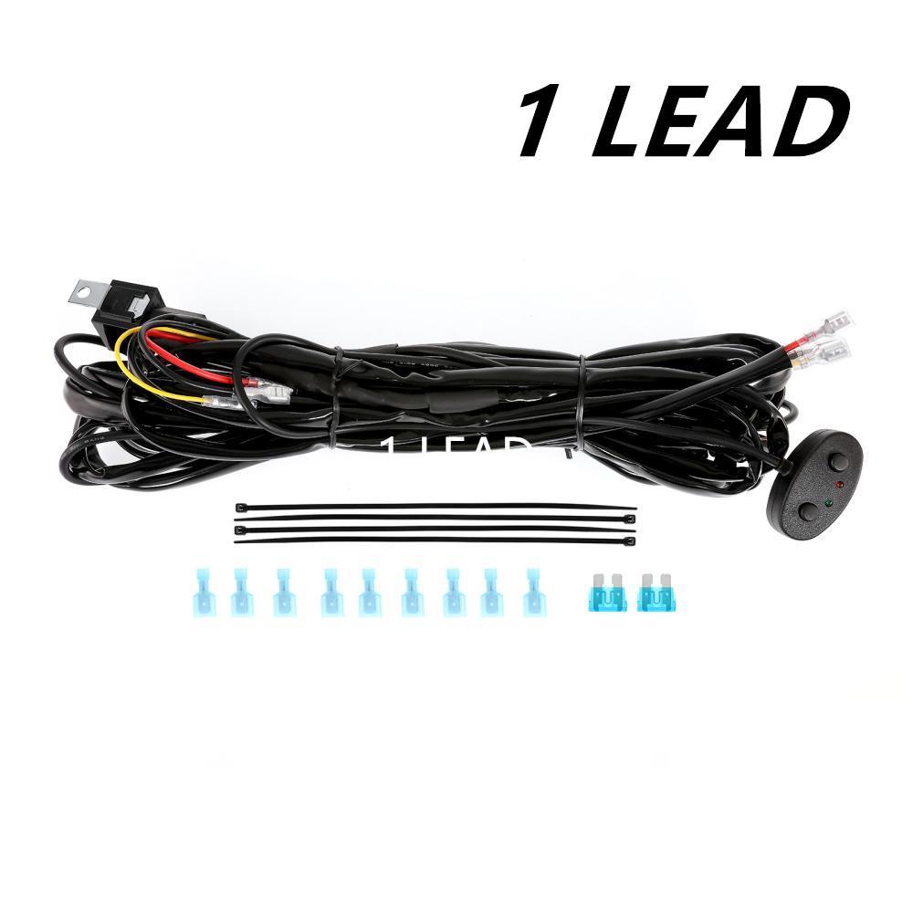 Wiring Harness 10FT, Customized for AUXBEAM 6 Modes LED Light Bar, 12V 40A Relay for Switching Between Different Modes