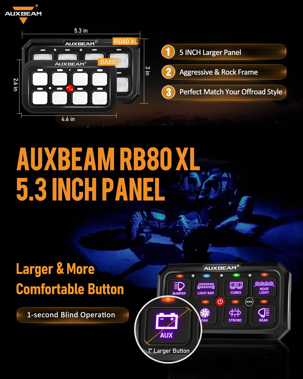 RGB Series 6/8/12 Gang LED Switch Panel,Off Road Light Controller