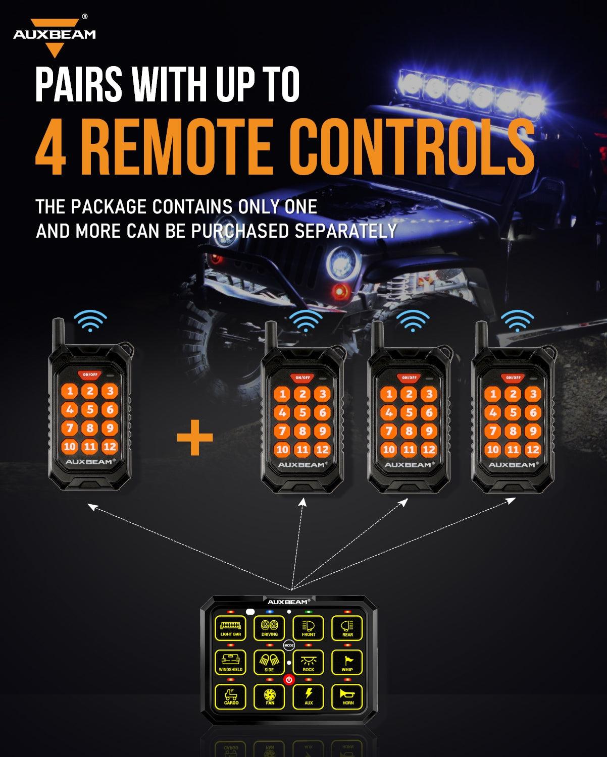 12 Gang Wireless Remote Control for AC-1200 Switch Panel