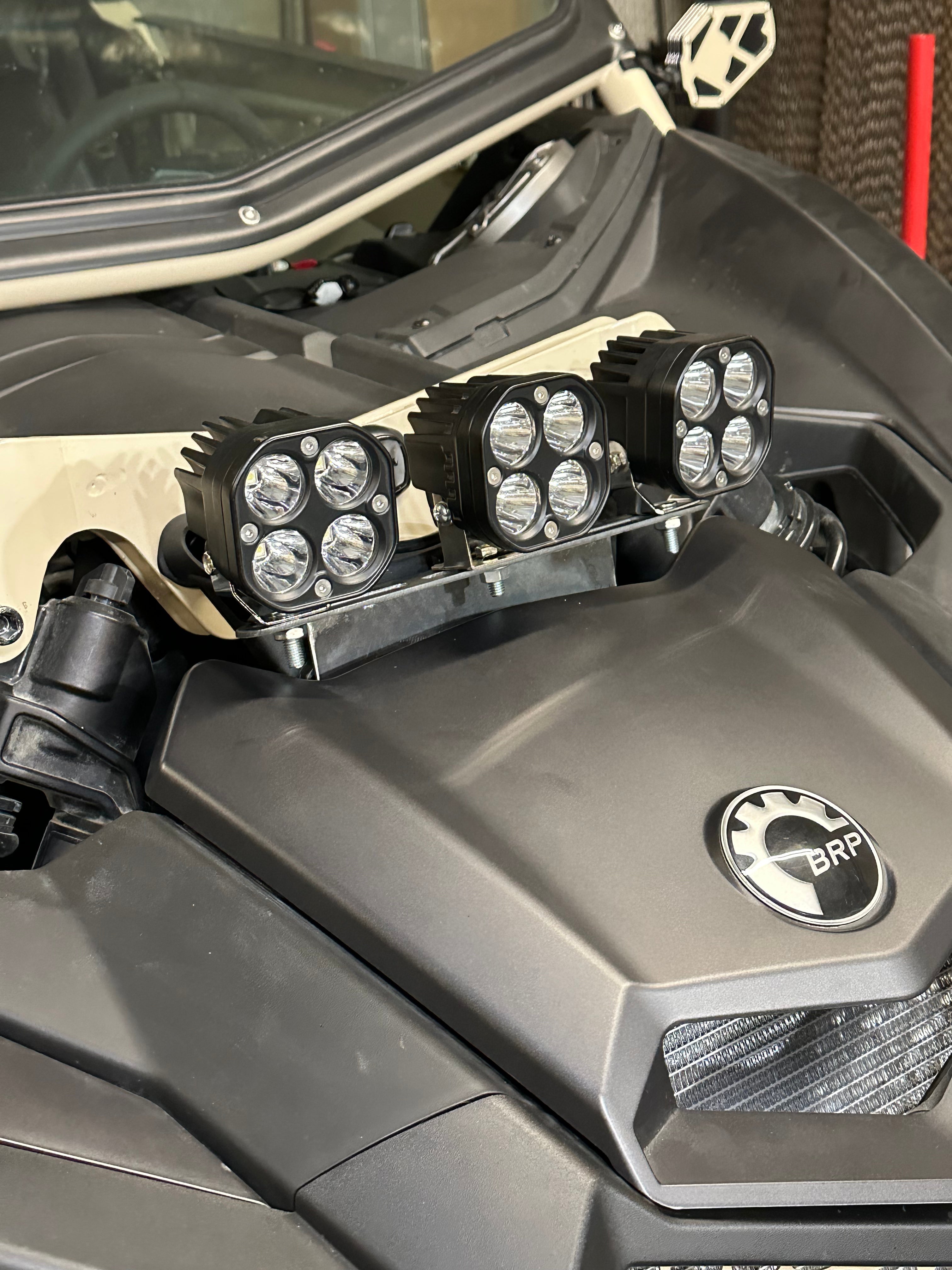 Can-Am X3 Upper Shock Tower Light Bracket