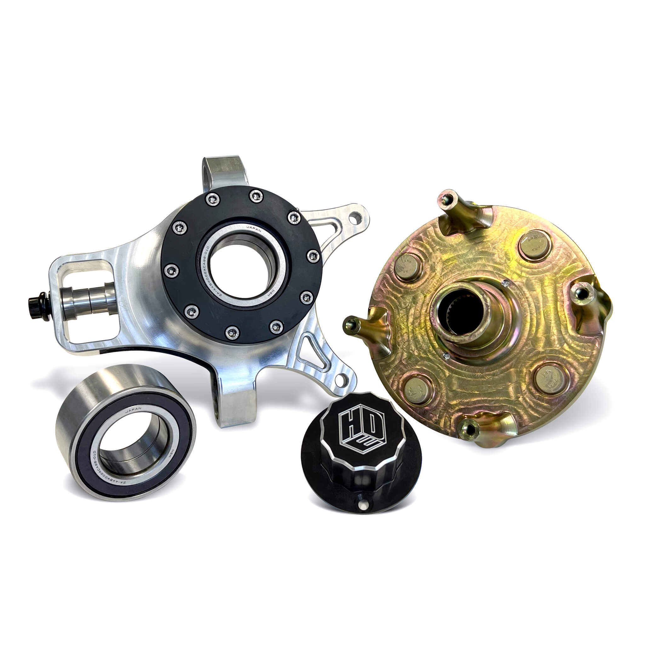 HDE Go Big RACE Can-Am X3 Rear Knuckle/Hub Kit (Big bearing)