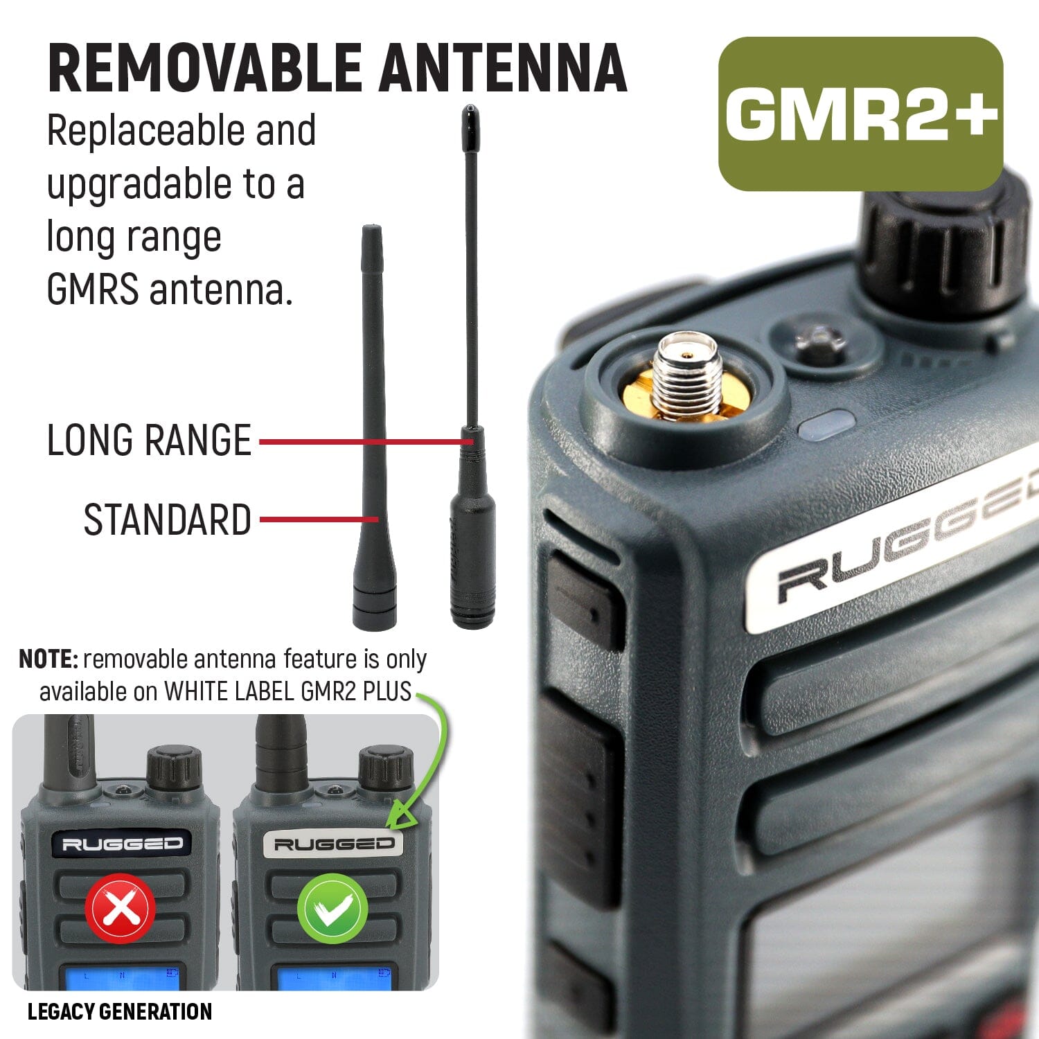 GREAT OUTDOORS PACK - GMR2 GMRS and FRS Two Way Handheld Radios with Lapel Mics and XL Batteries