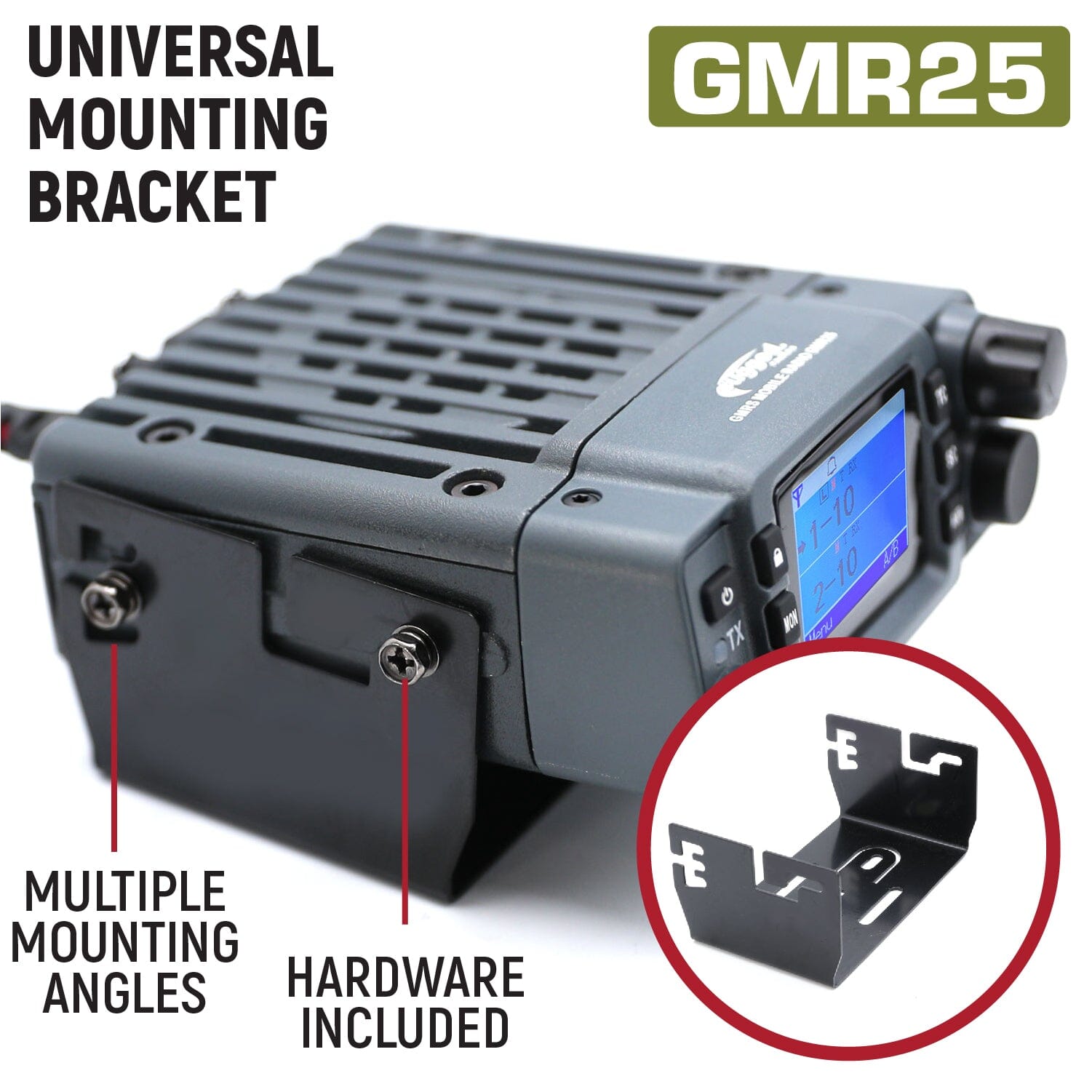 Radio Kit - GMR25 Waterproof GMRS Band Mobile Radio with Antenna