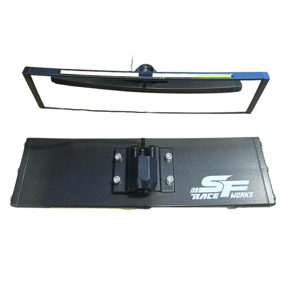 SF Raceworks 9″ Aluminum UTV Rear View Mirror With Dome Lights