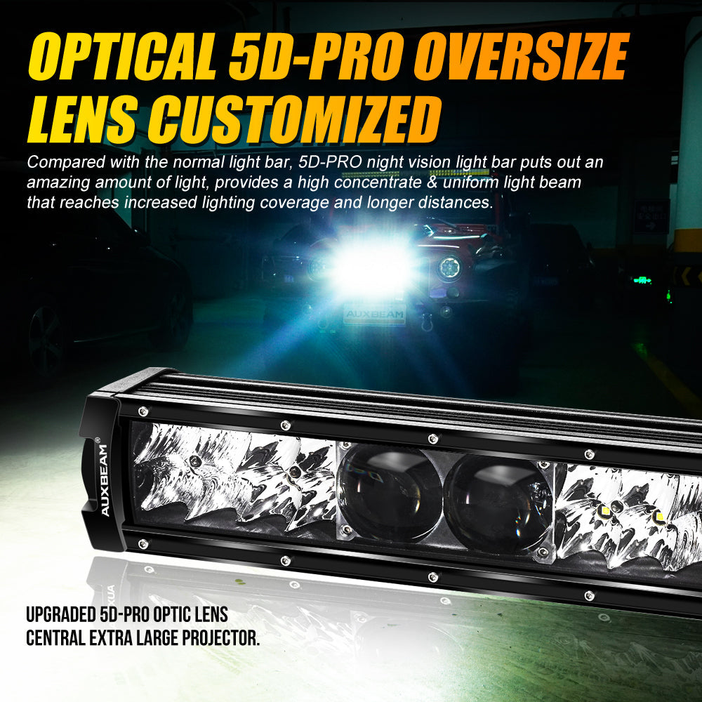 NEW 12 Inch 5D-PRO Series 12000LM Spot Beam Off Road Led Light Bar