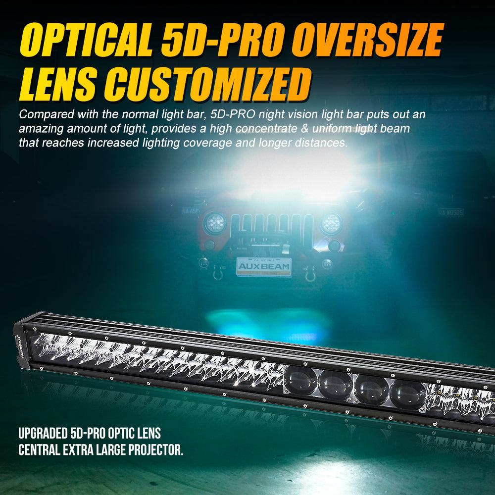 NEW 42 Inch 5D-PRO Series 44000LM Spot Beam Off Road Led Light Bar