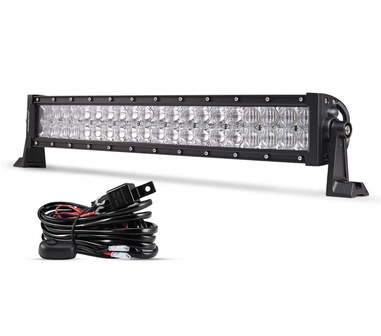 22 Inch-52 Inch 5D Series Straight/Curved Combo Beam Double Row LED Light Bar for SUV ATV UTV Trucks Pickup Boat