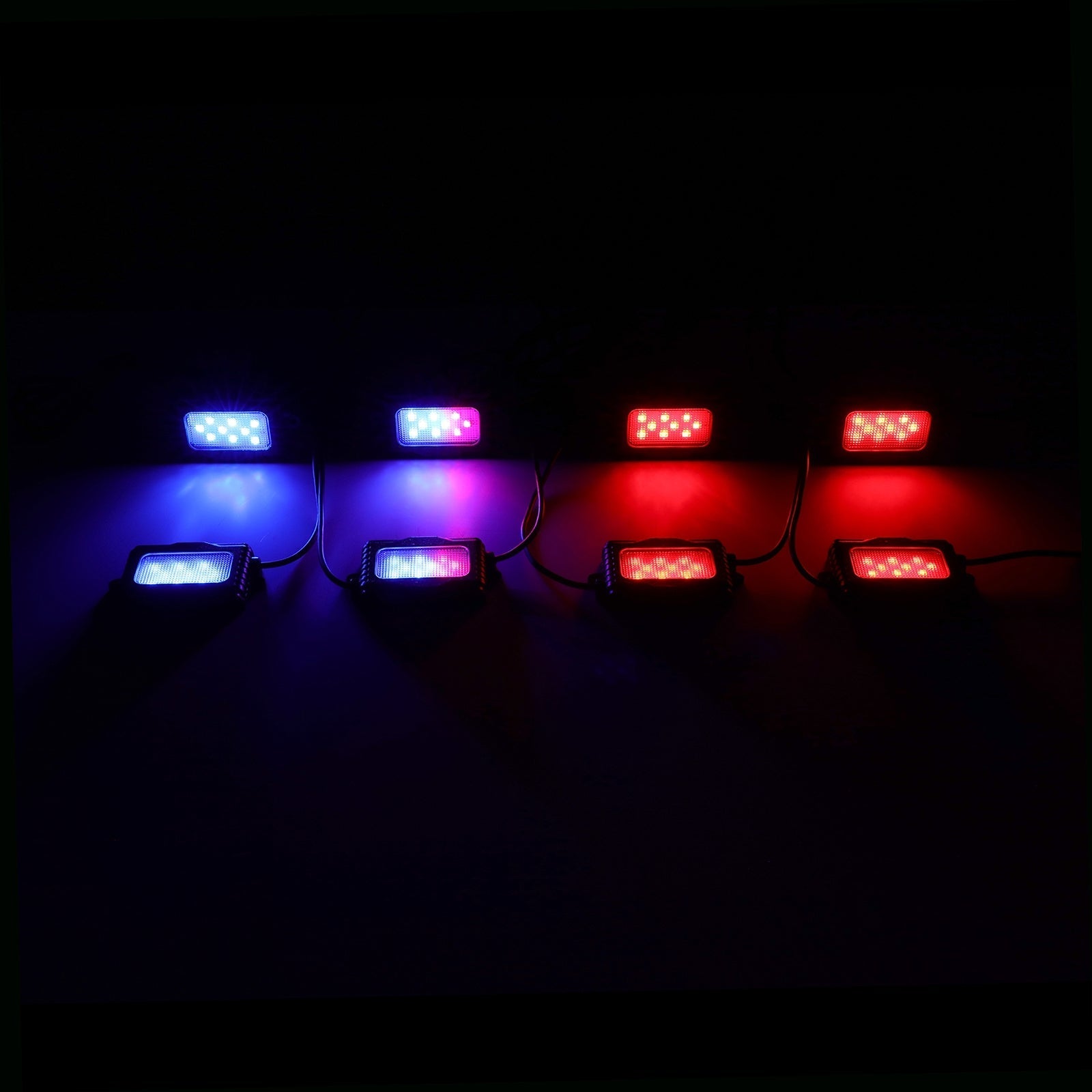 Upgraded Version! Magic Dream Color RGB LED Rock Lights Kit with Bluetooth APP Control, Multicolor Chasing Neon Underglow Lights for ATV UTV