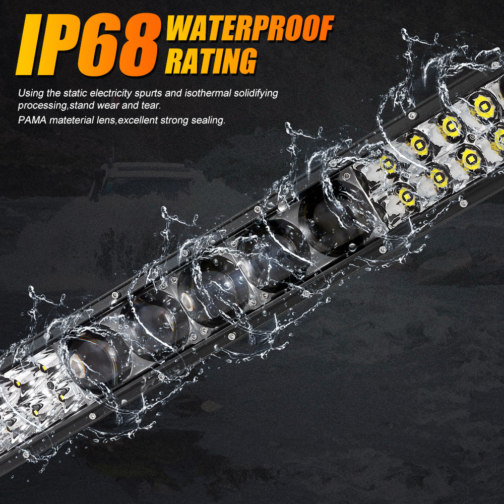 NEW 52 Inch 5D-PRO Series 55000LM Spot Beam Off Road Led Light Bar