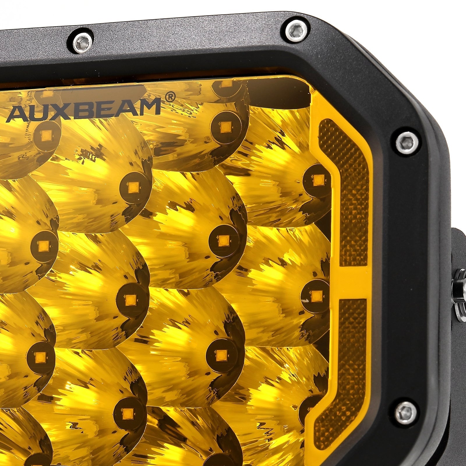 7x5 Inch Rectangle LED Pods Amber Spot Driving Lights with DRL FOR ATV UTV SIDE BY SIDE 4X4