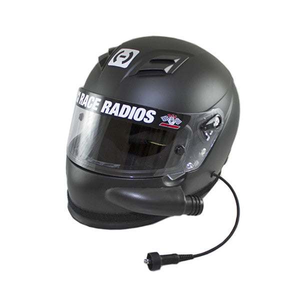 PCI Elite Wired With Earjack HJC AR10 III Helmet with RaceAir Black