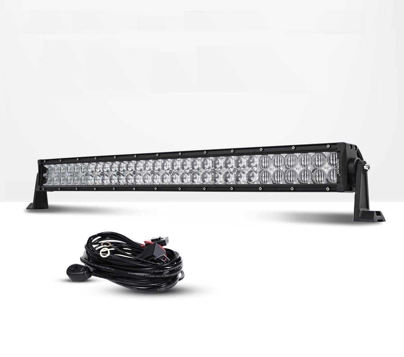 22 Inch-52 Inch 5D Series Straight/Curved Combo Beam Double Row LED Light Bar for SUV ATV UTV Trucks Pickup Boat