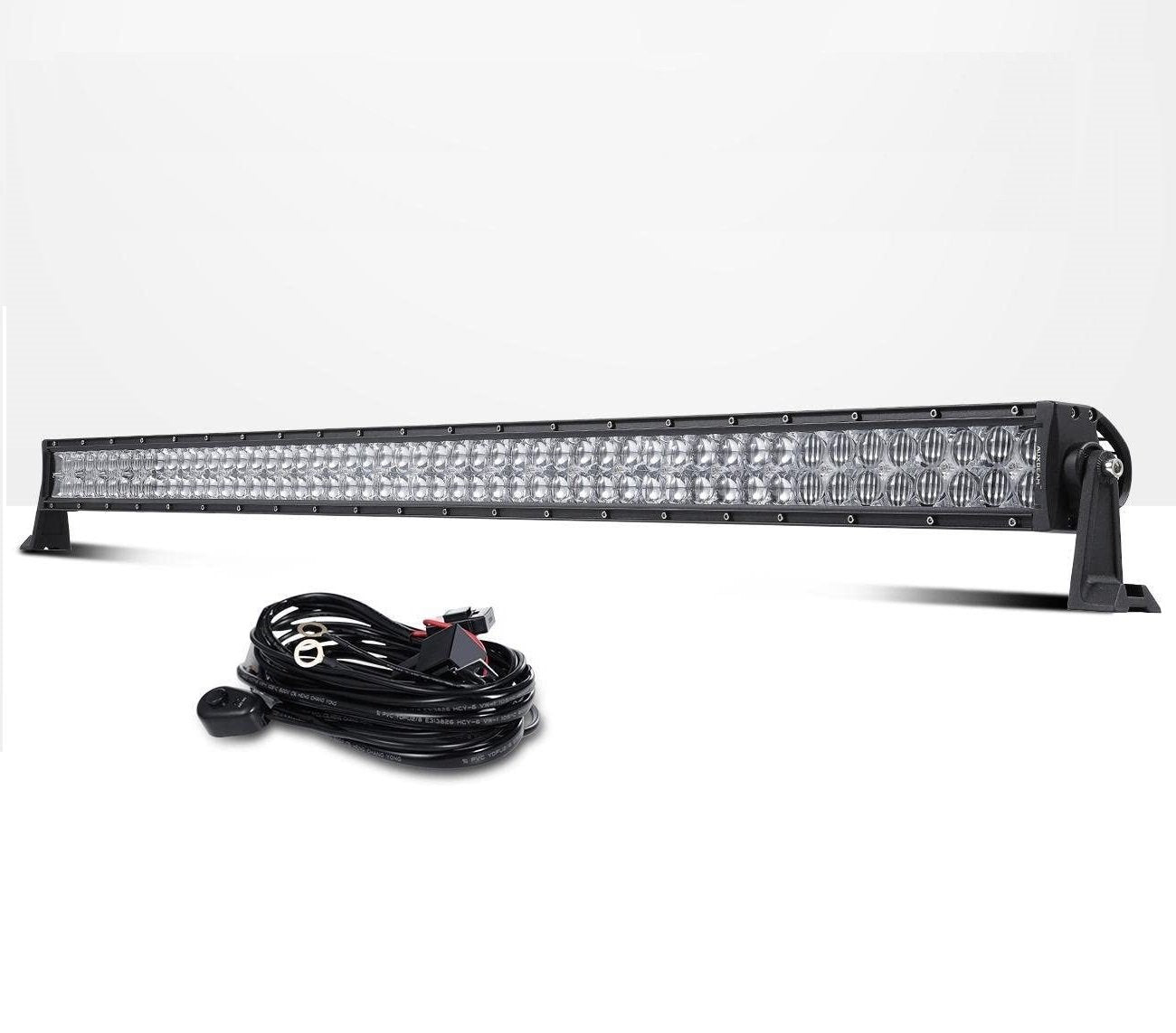 22 Inch-52 Inch 5D Series Straight/Curved Combo Beam Double Row LED Light Bar for SUV ATV UTV Trucks Pickup Boat