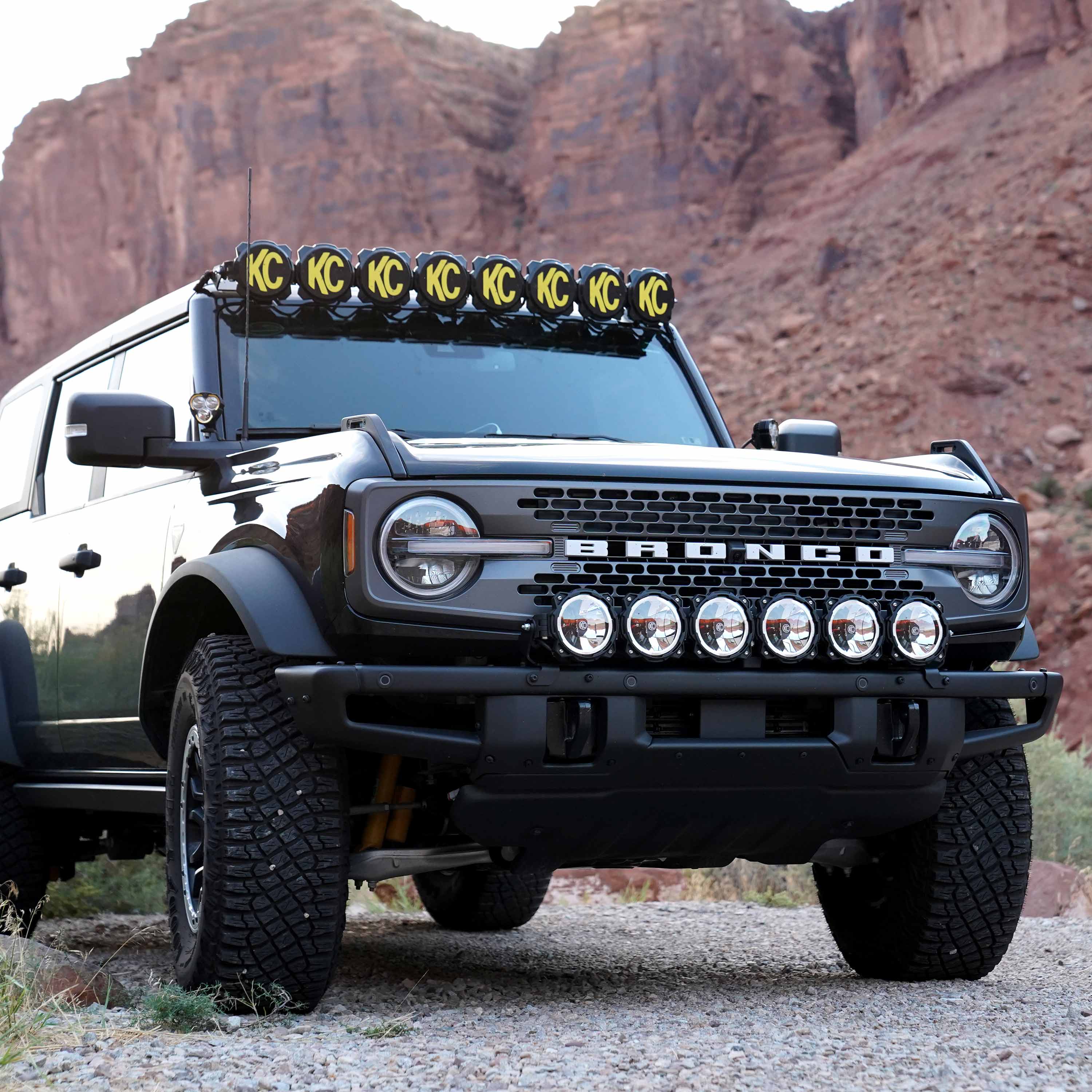 Gravity® LED Pro6 - 39" Light Bar Kit - for 21+ Ford Bronco Front Bumper - #91341