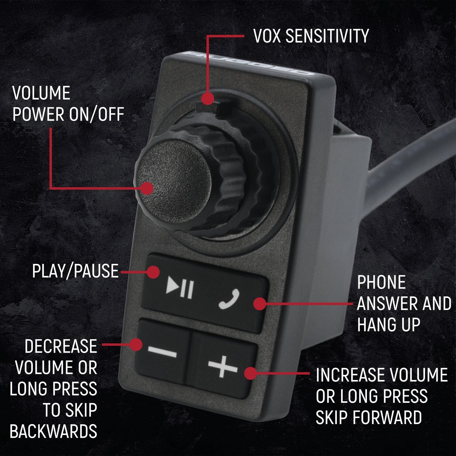 Polaris RZR XP - 696 PLUS REMOTE HEAD Intercom with Business Band Radio